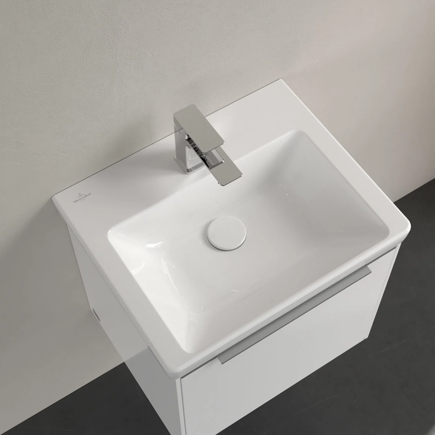 Umywalka z baterią z widokiem z góry, Villeroy & Boch