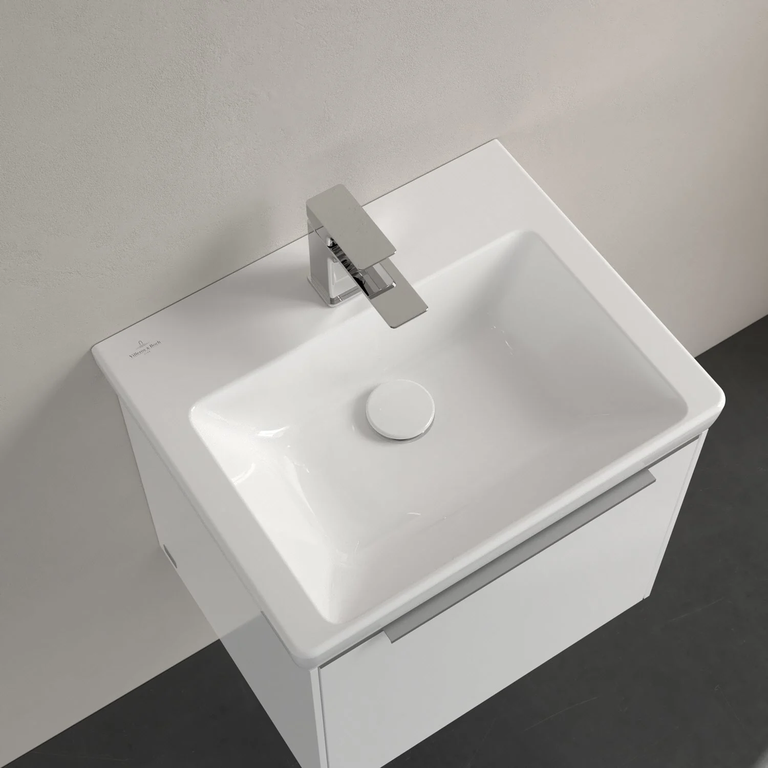 Umywalka z baterią z widokiem z góry, Villeroy & Boch