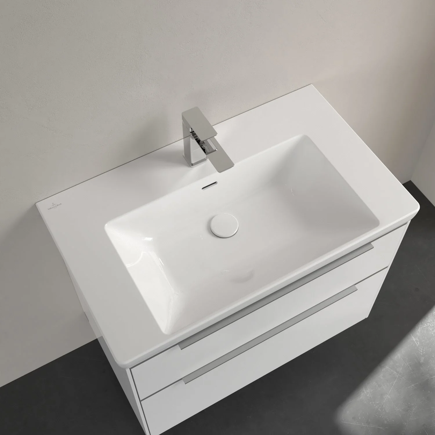 Villeroy & Boch Subway 3.0 Schrankwaschtisch 80 cm, mit 1 Hahnloch, mit Überlauf Bild 4
