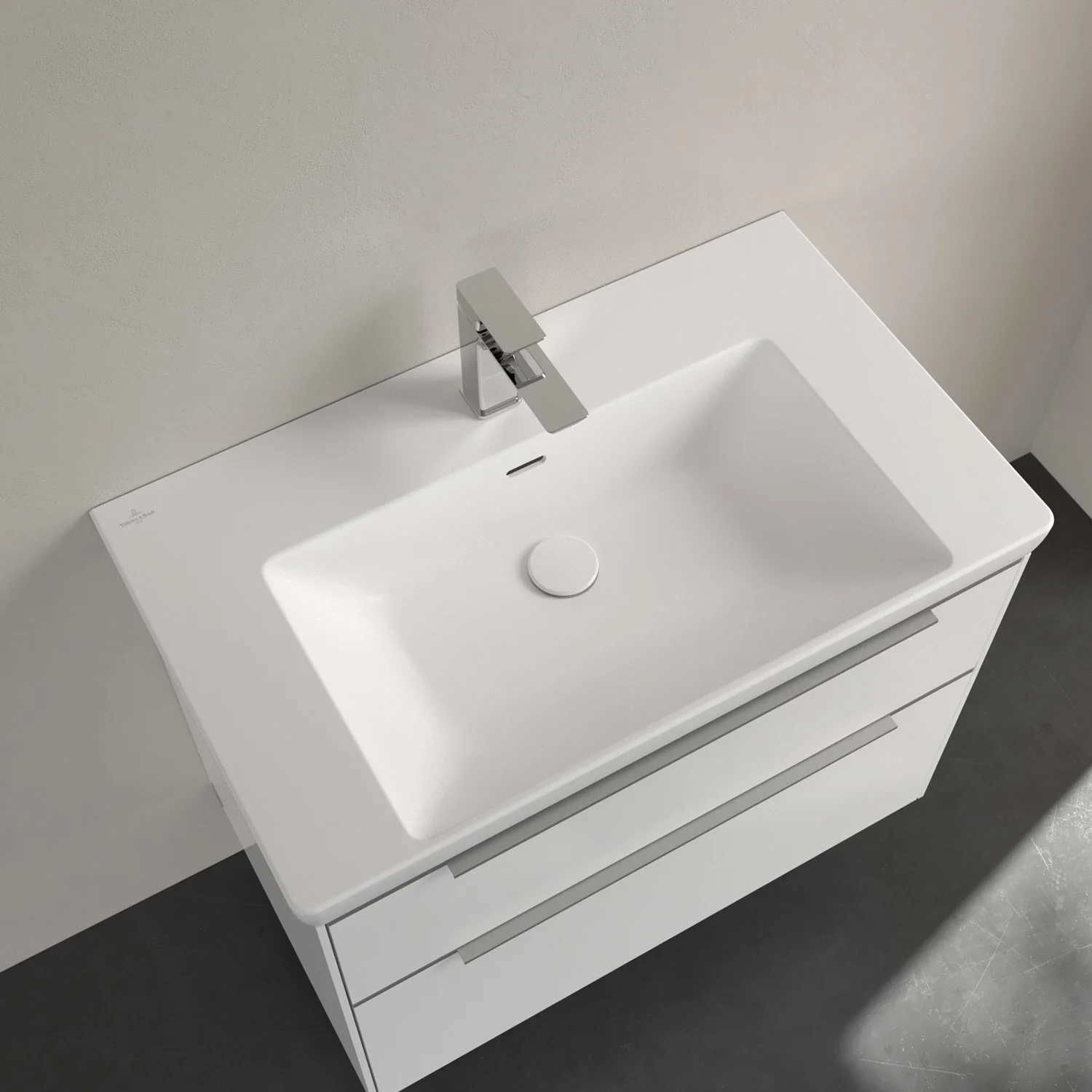 Villeroy & Boch Subway 3.0 Schrankwaschtisch 80 cm, mit 1 Hahnloch, mit Überlauf Bild 4