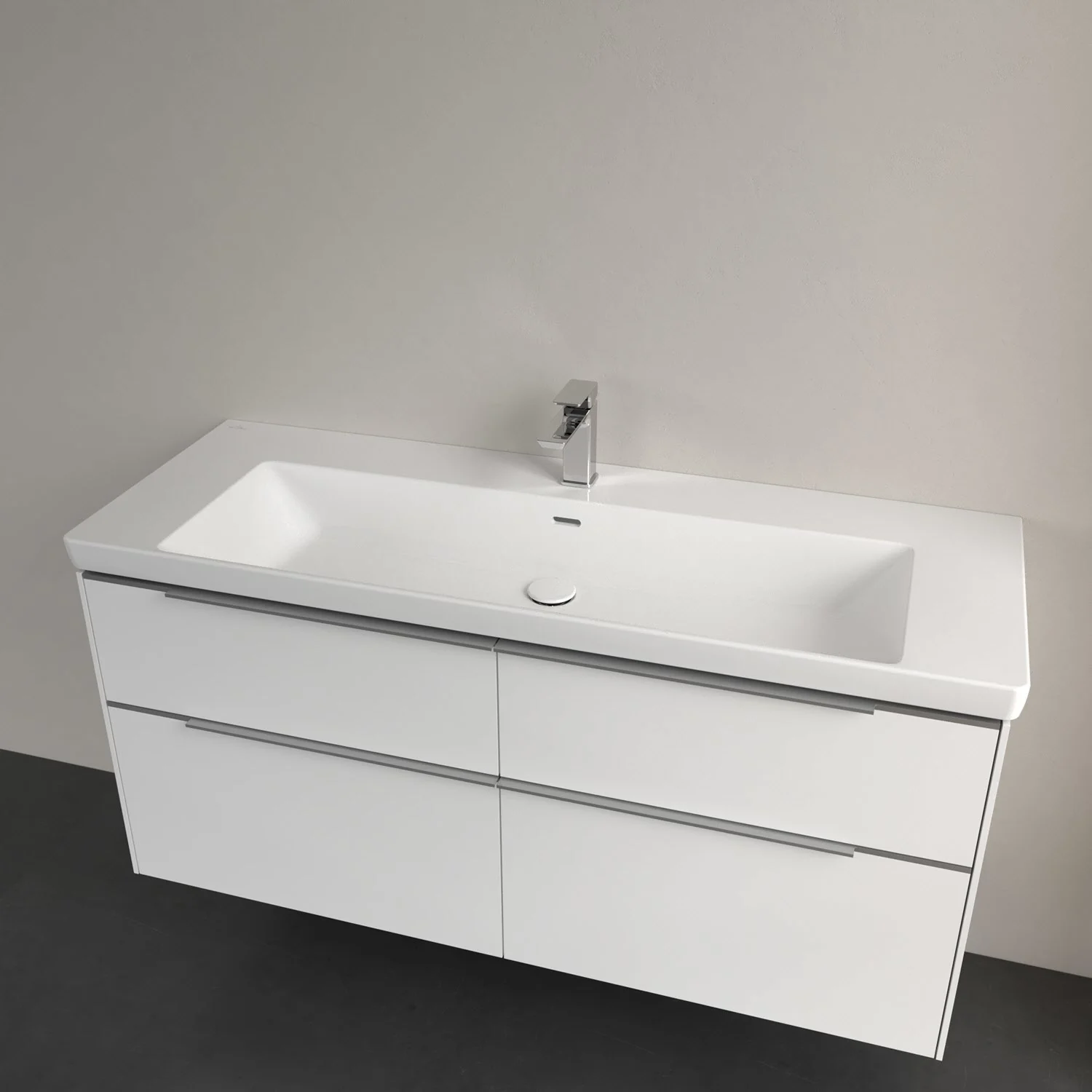 Villeroy & Boch Subway 3.0 Schrankwaschtisch 130 cm, mit 1 Hahnloch, mit Überlauf Bild 4