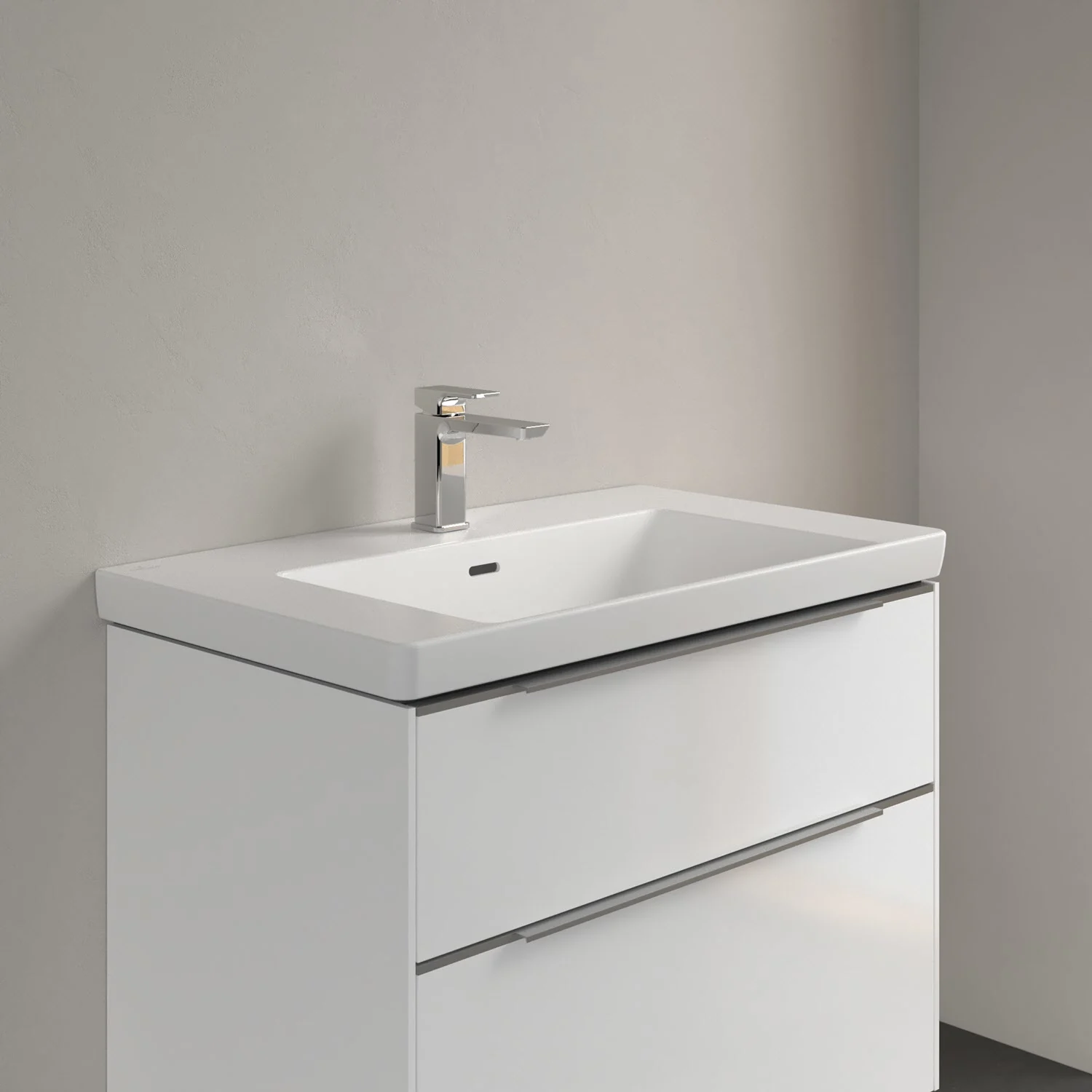 Villeroy & Boch Subway 3.0 Schrankwaschtisch 80 cm, mit 1 Hahnloch, mit Überlauf Bild 6
