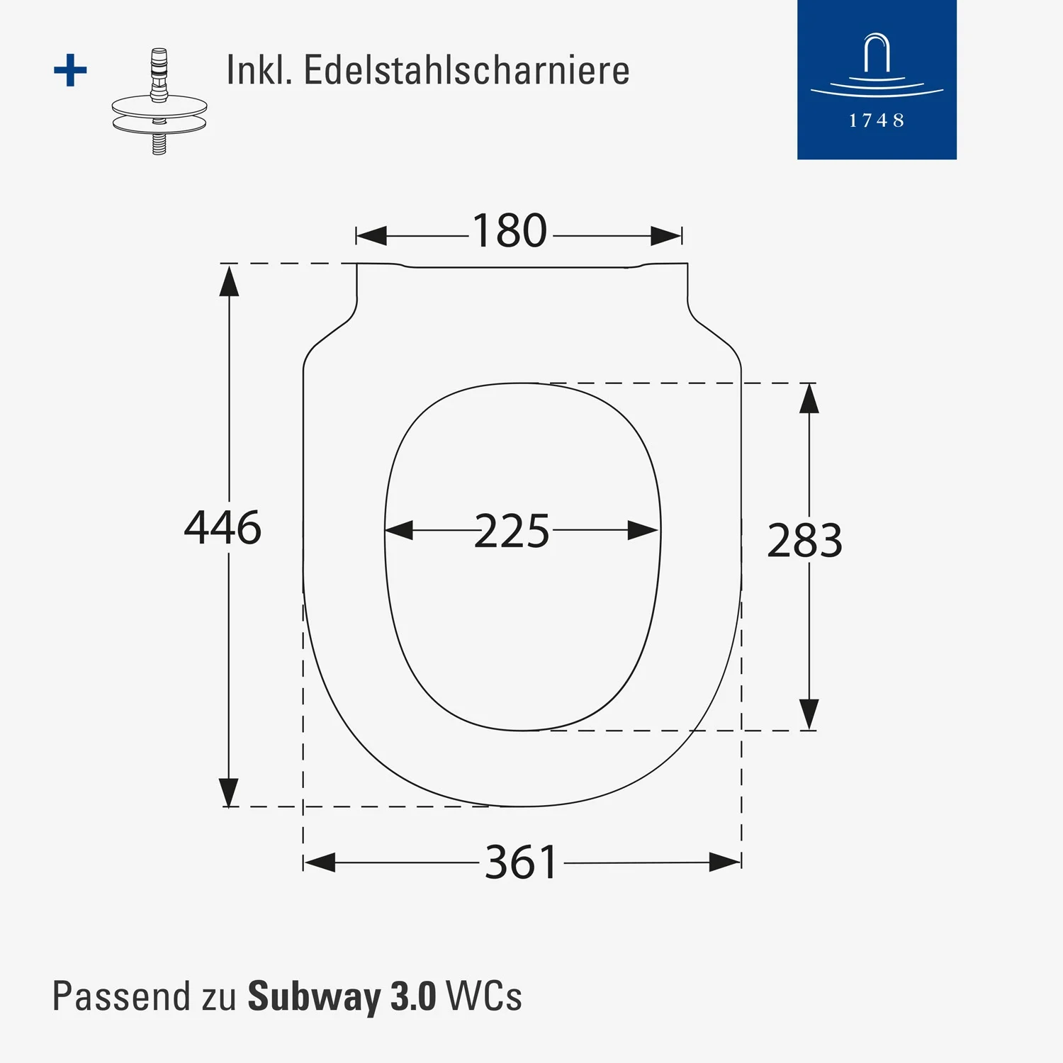 Villeroy & Boch Subway 2.0/3.0 WC-Sitz mit SoftClosing, QuickRelease Bild 7