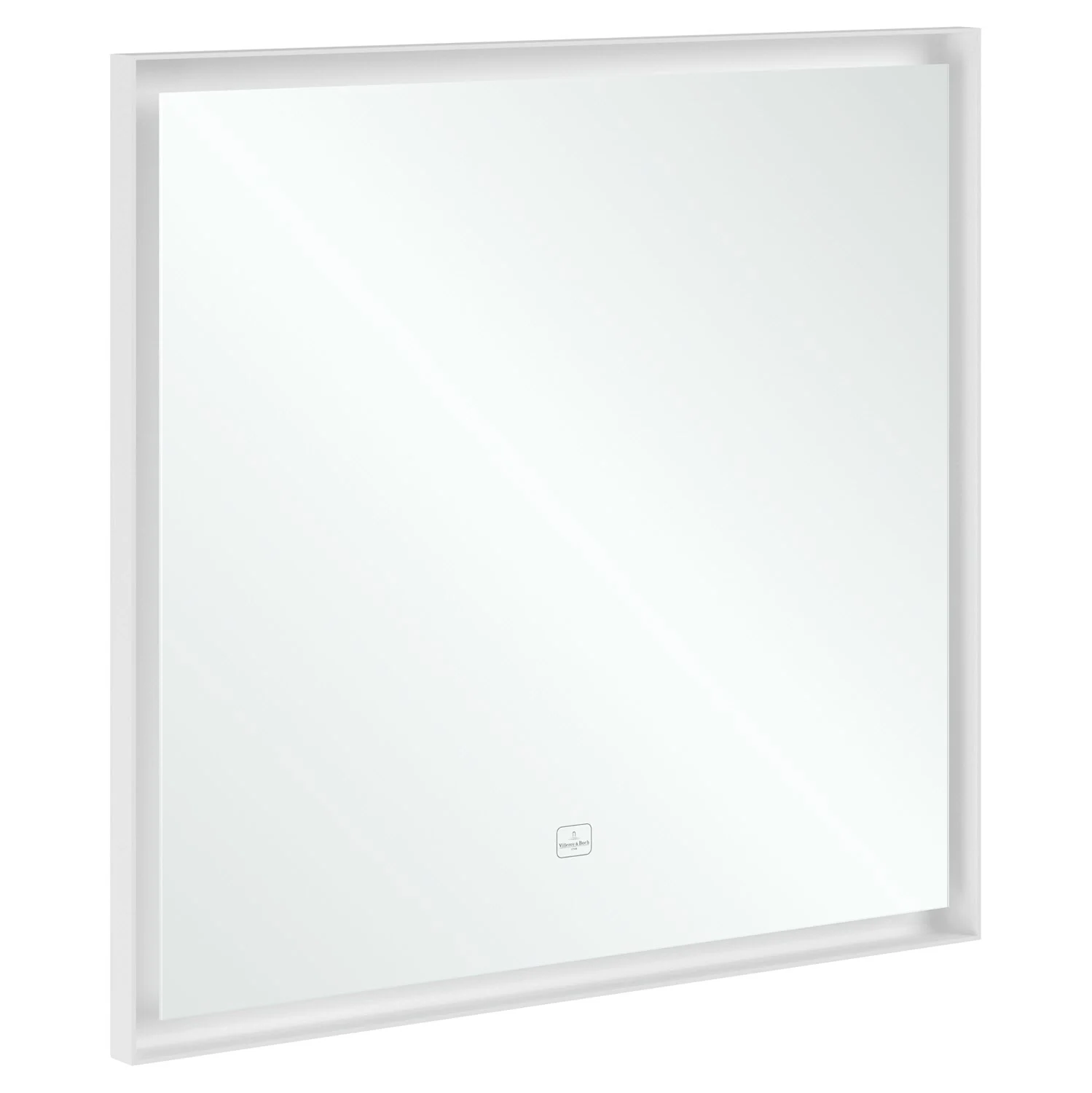 Villeroy & Boch Subway 3.0 Badspiegel mit Beleuchtung und Sensordimmer in 80 x 75 cm - weiß matt Bild 2