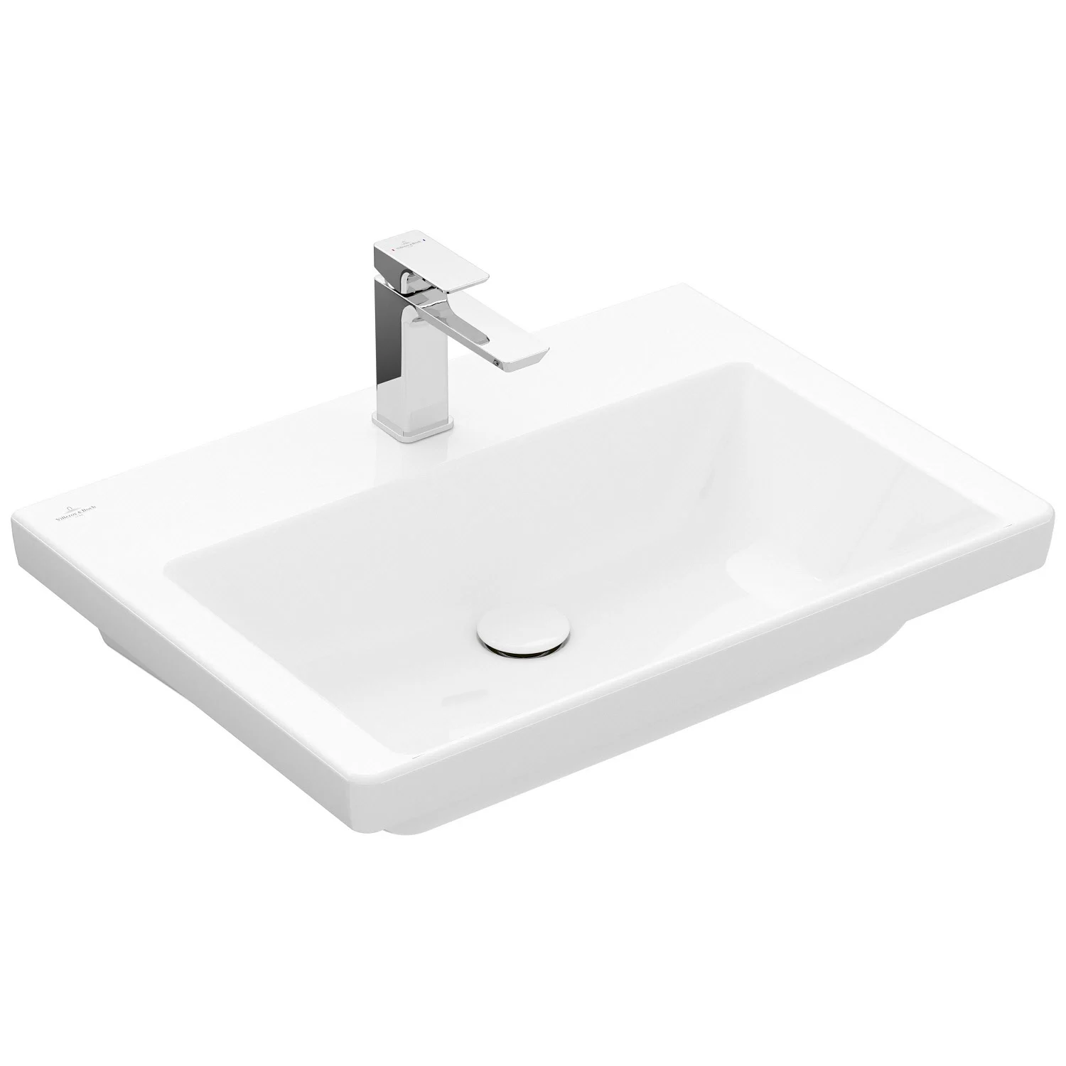 Villeroy & Boch Subway 3.0 Umywalka 65 cm, z jednym otworem na baterię, bez przelewu Zdjęcie 2