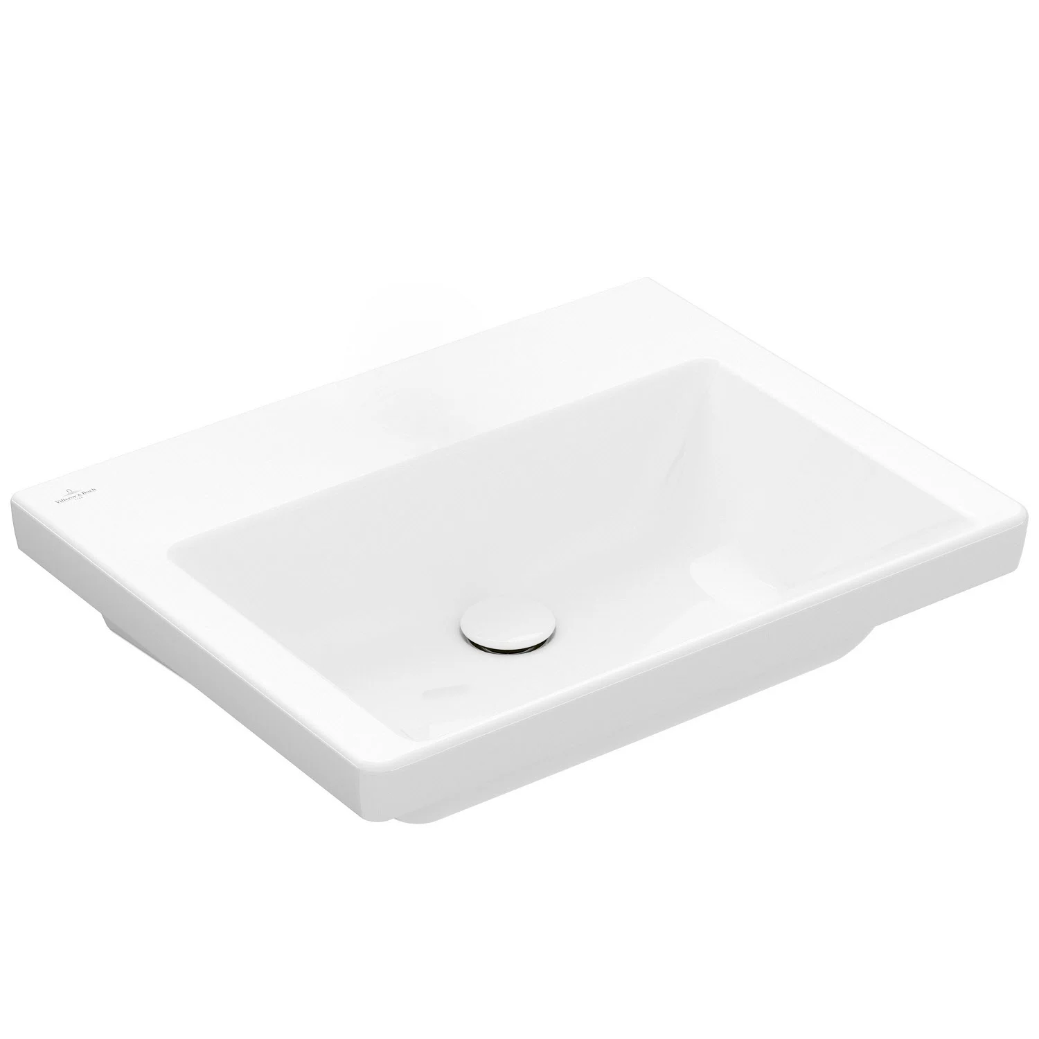 Biała umywalka w widoku z przodu, Villeroy & Boch