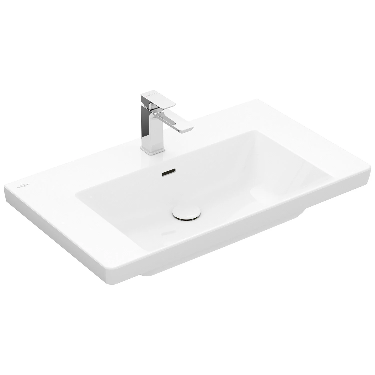 Villeroy & Boch Subway 3.0 Schrankwaschtisch 80 cm, mit 1 Hahnloch, mit Überlauf Bild 2