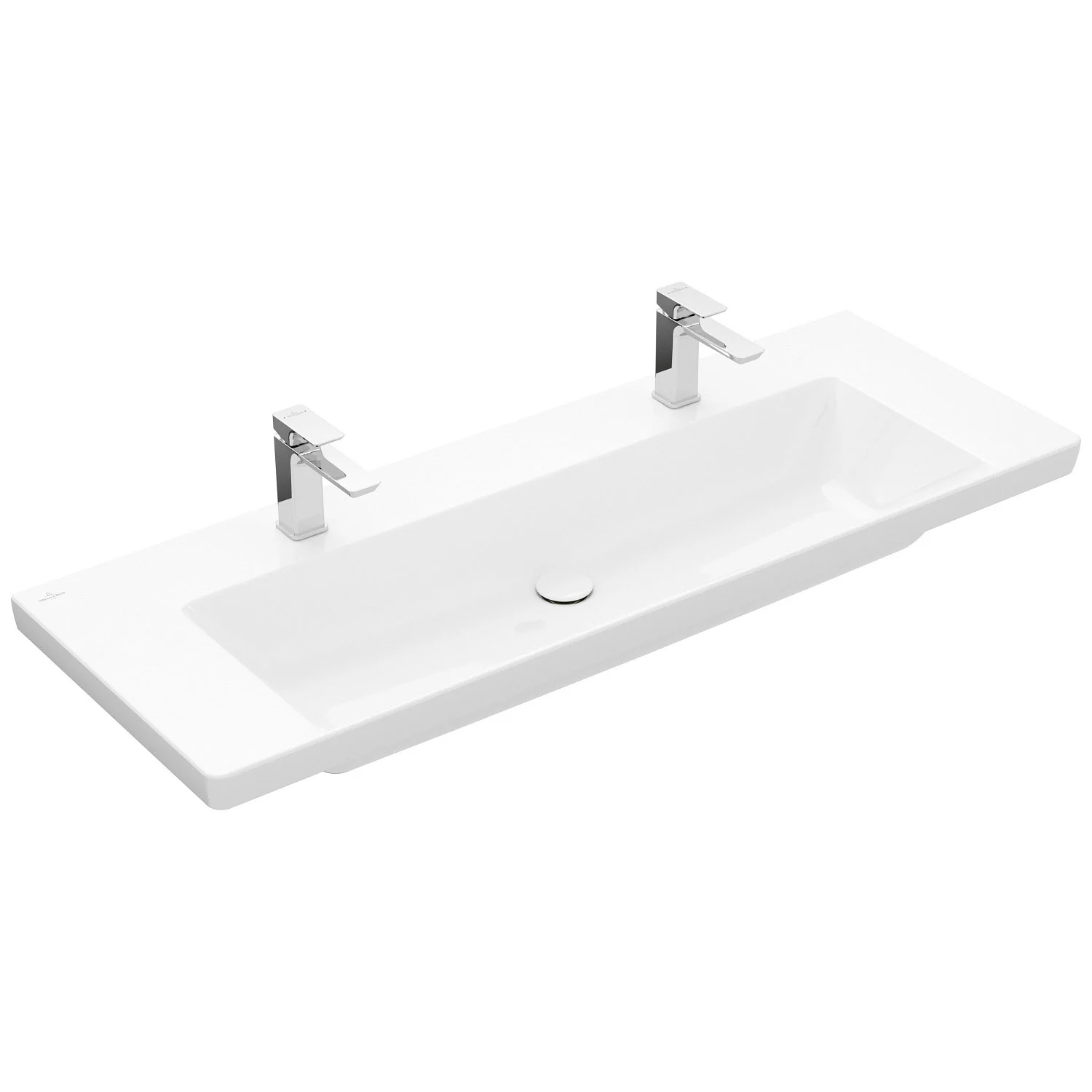 Villeroy & Boch Subway 3.0 Schrankwaschtisch 130 cm, mit 2 Hahnlöchern, ohne Überlauf Bild 2