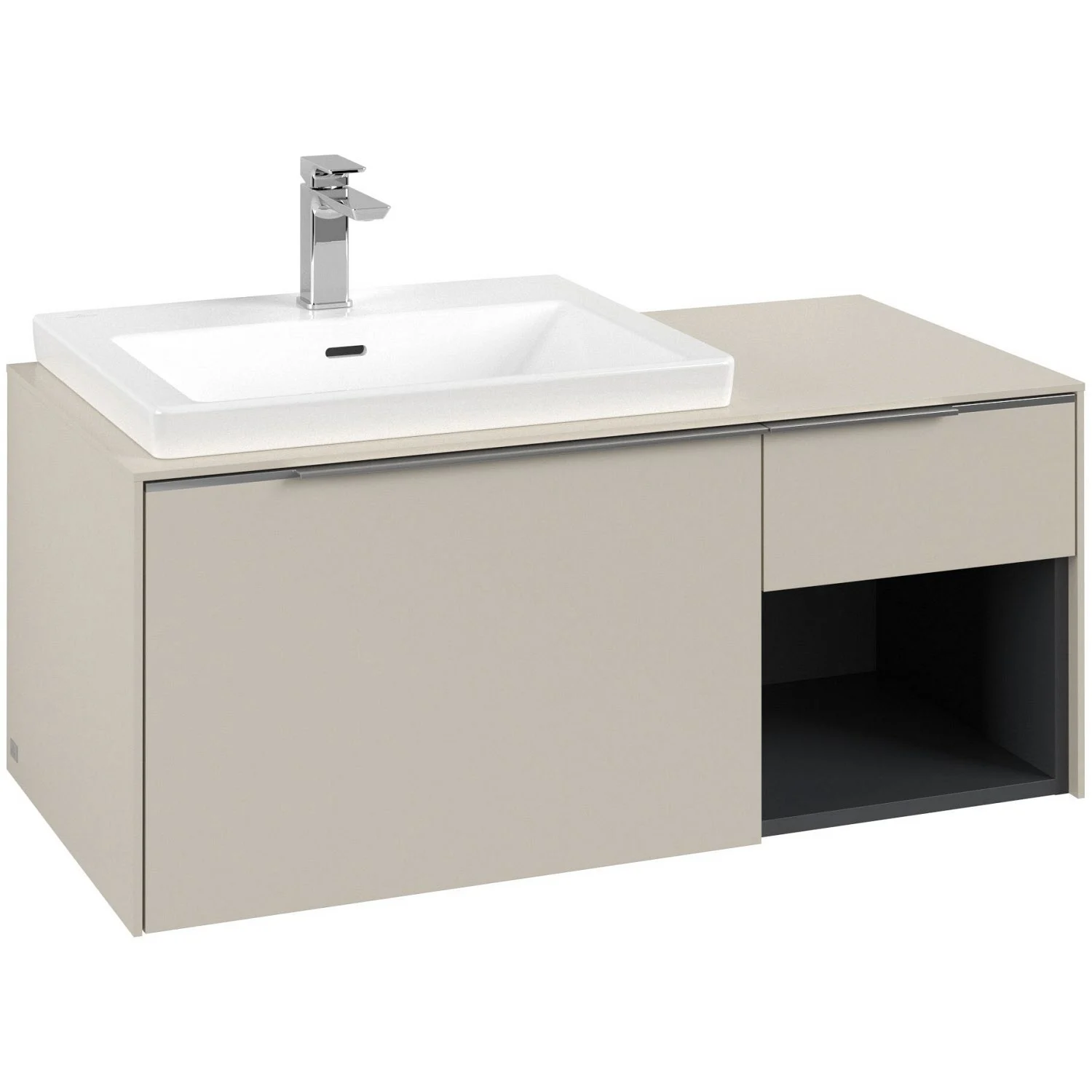 Umywalka w beżu, widok z przodu, Villeroy & Boch