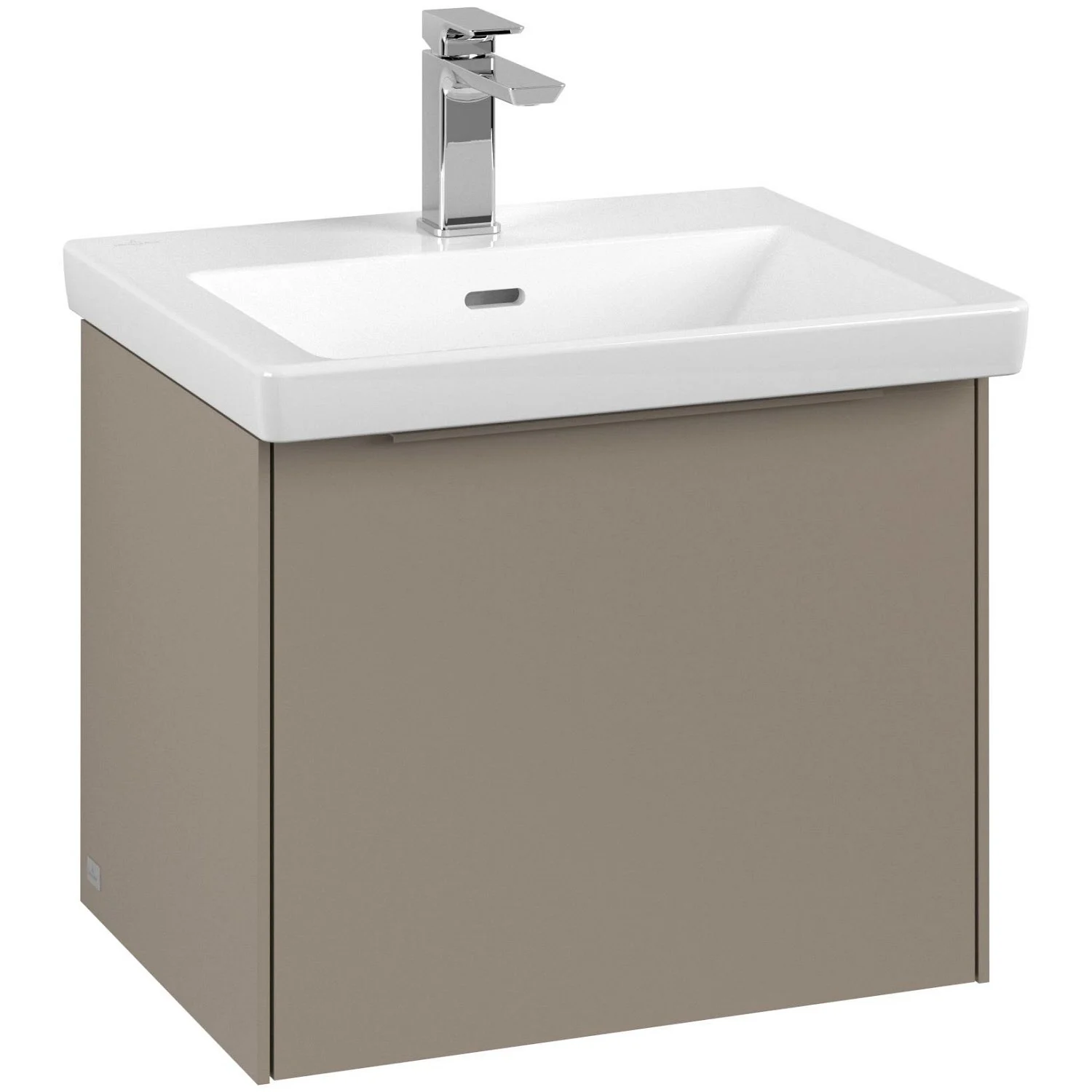Umywalka z szafką w taupe widok z przodu, Villeroy & Boch