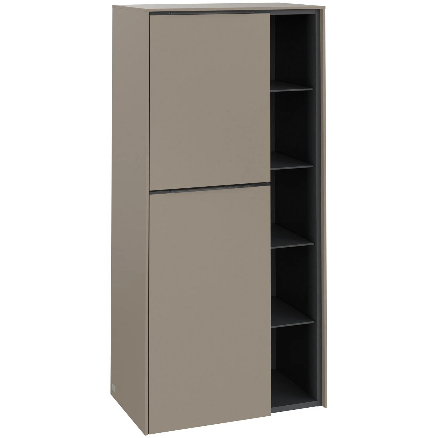 Villeroy & Boch Subway 3.0 Mittelschrank 57,4 x 120 cm mit 1 offenen Fach und 2 Türen, Anschlag links Bild 2