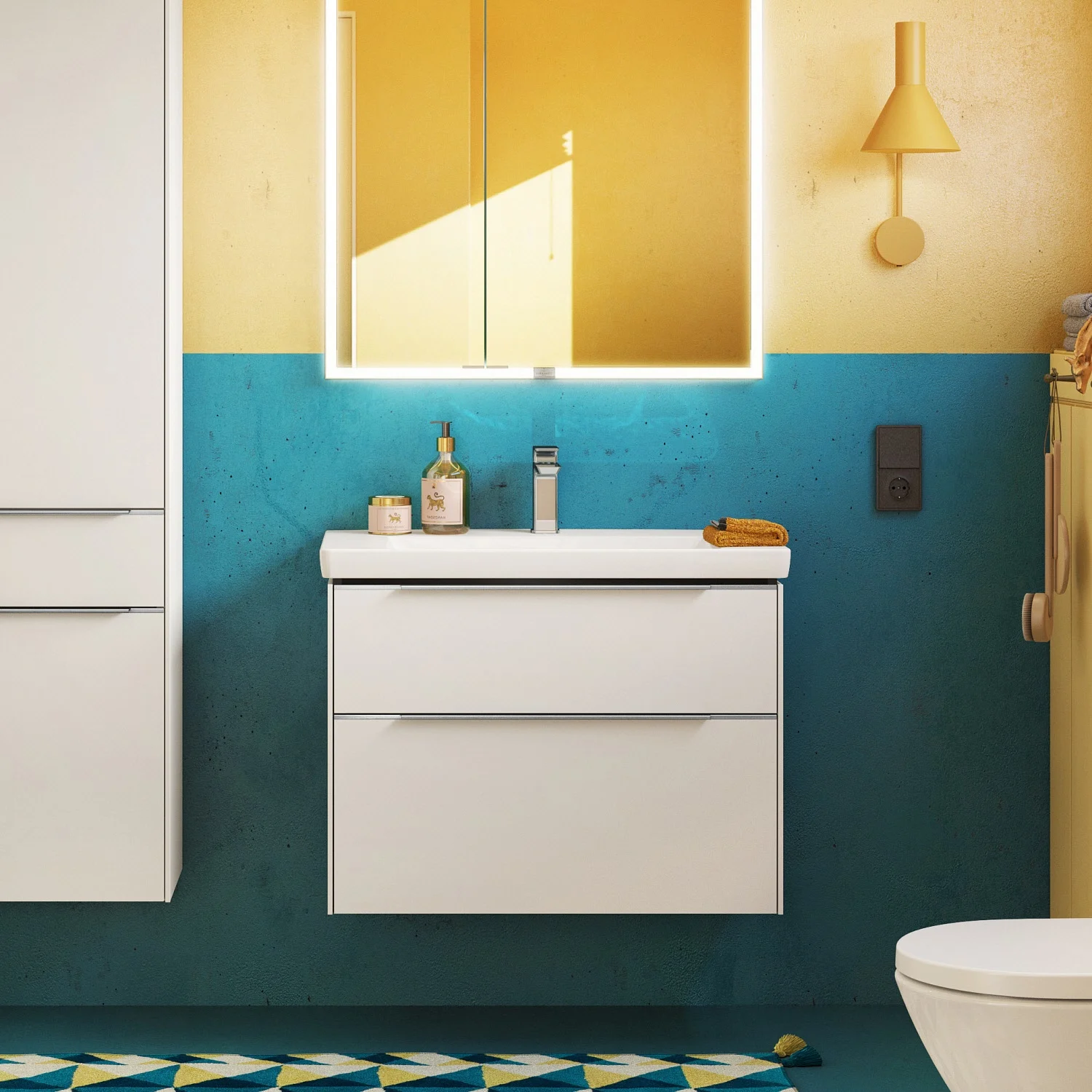 Villeroy & Boch Subway 3.0 Schrankwaschtisch 80 cm, mit 1 Hahnloch, mit Überlauf Bild 7