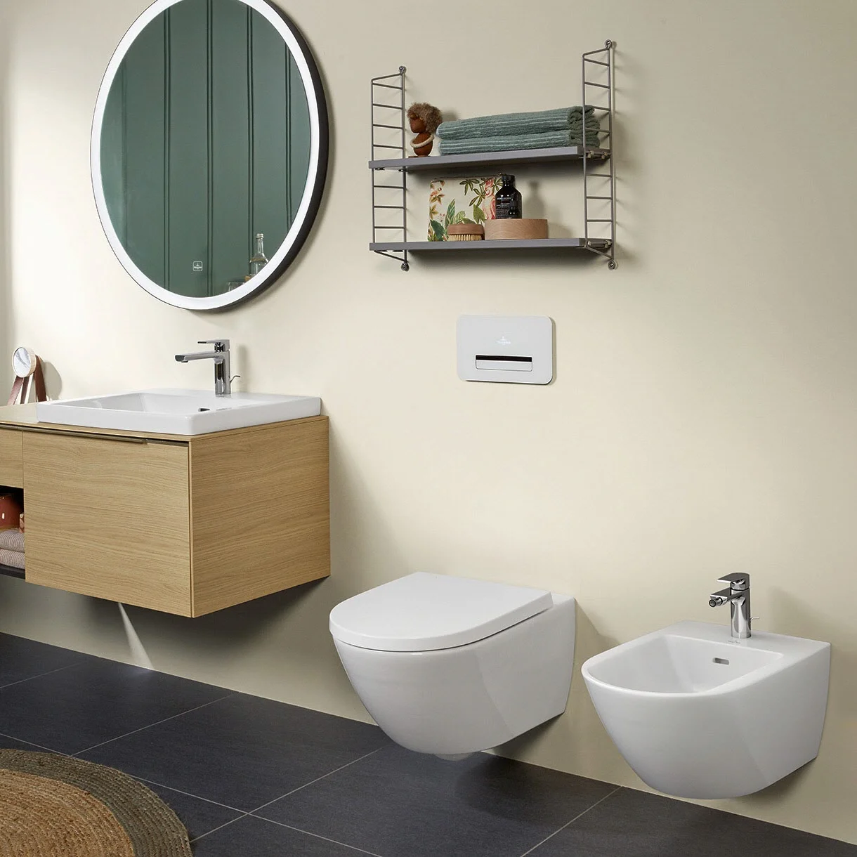 Villeroy & Boch Subway 3.0 Tiefspül-WC spülrandlos, wandhängend, TwistFlush, mit WC-Sitz 8M42S1, Combi-Pack Bild 9