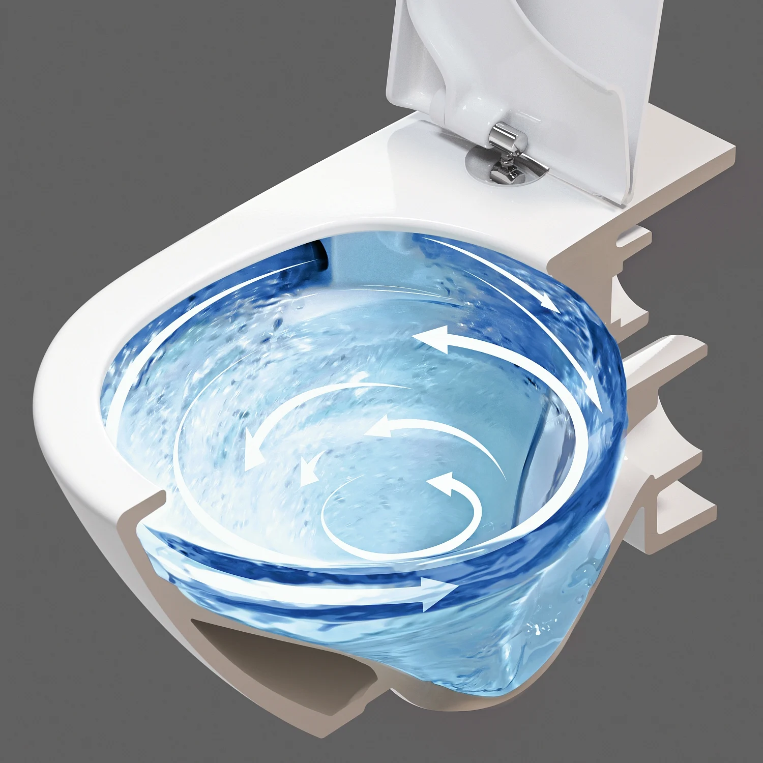 Villeroy & Boch Subway 3.0 Tiefspül-WC spülrandlos, wandhängend, TwistFlush, mit WC-Sitz 8M42S1, Combi-Pack Bild 7