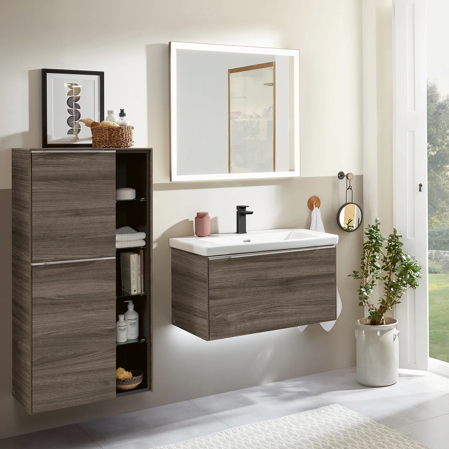 Villeroy & Boch Subway 3.0 Schrankwaschtisch 80 cm, mit 1 Hahnloch, mit Überlauf Bild 10