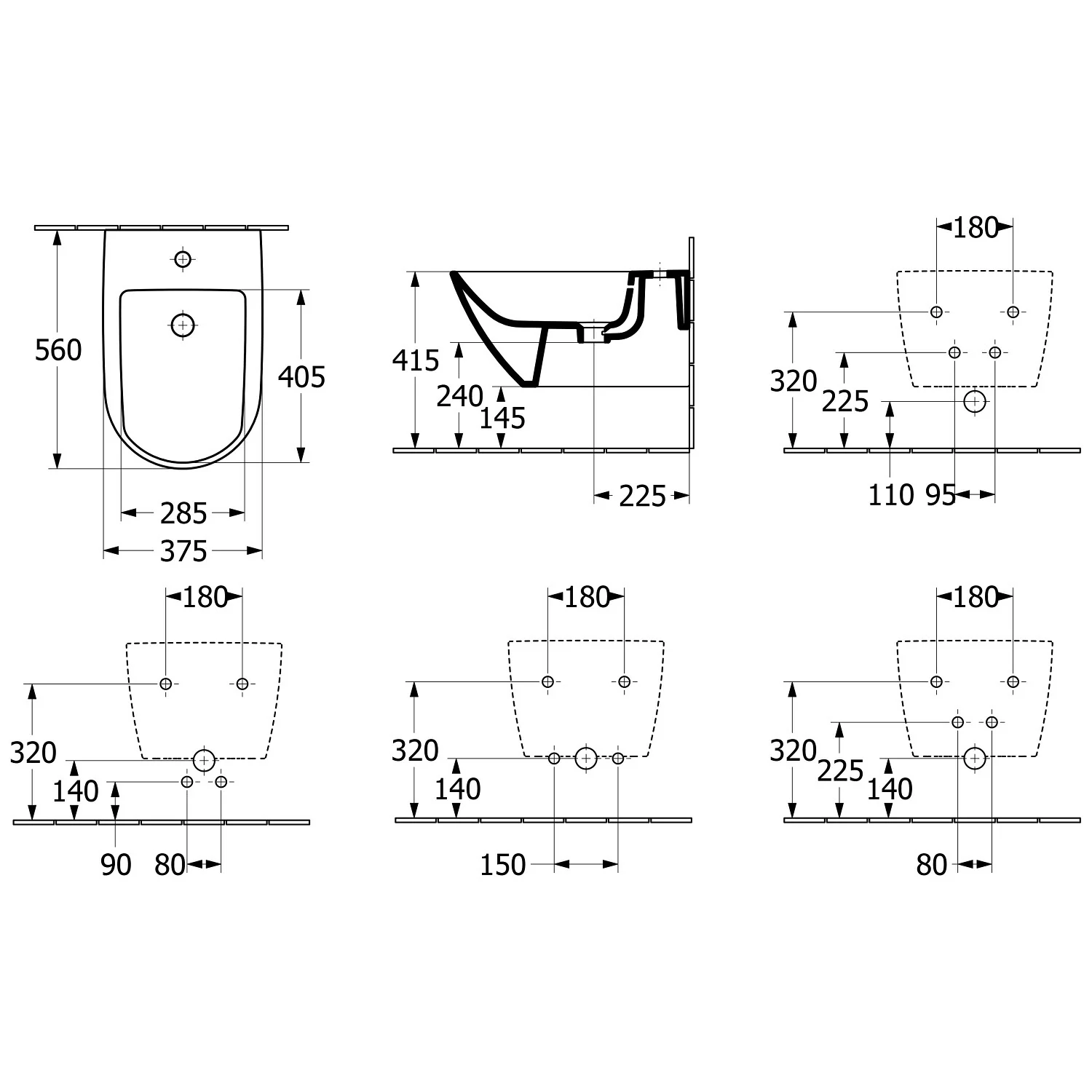 Villeroy & Boch Subway 3.0 Bidet, wandhängend Bild 5