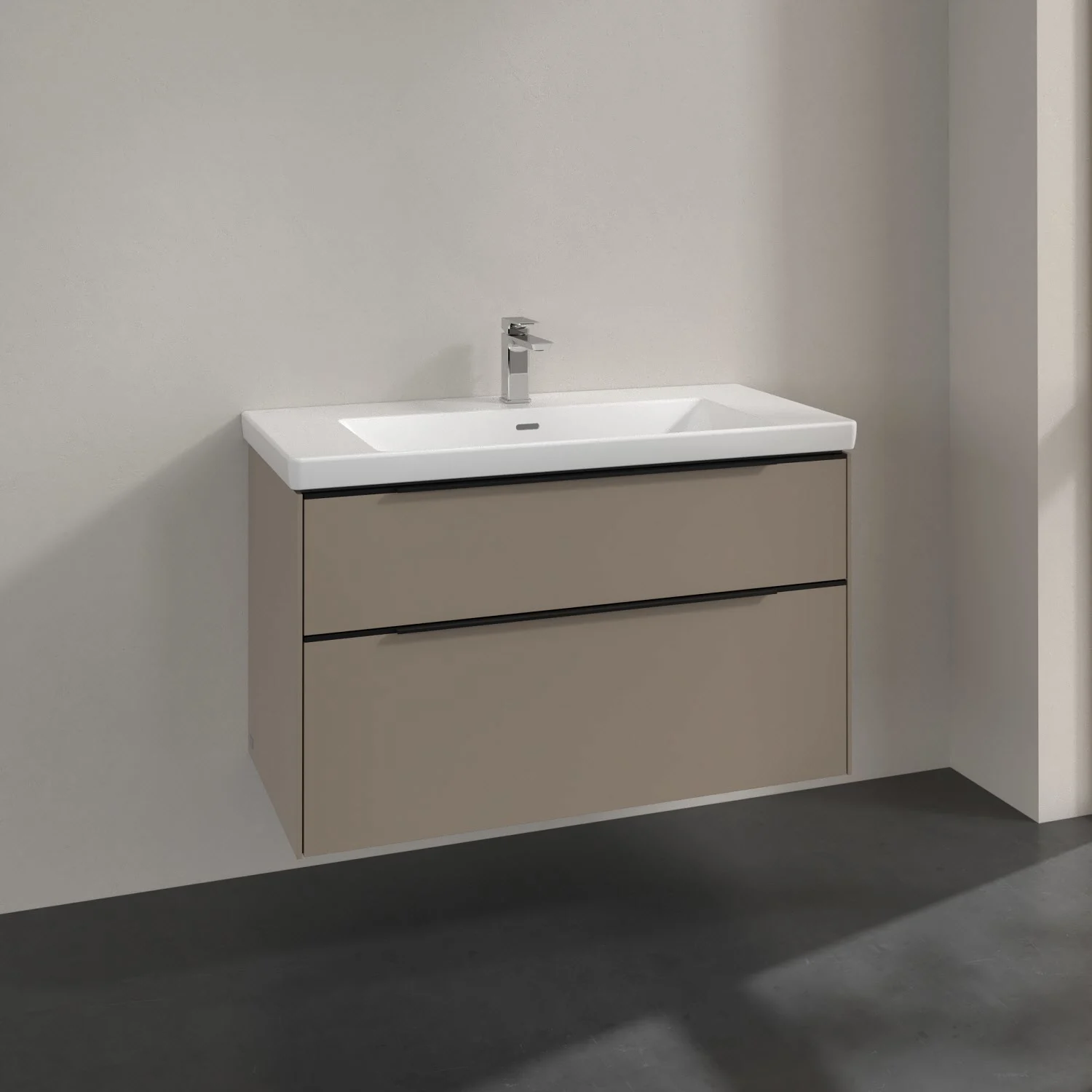 Villeroy & Boch Subway 3.0 Waschtischunterschrank 97,3 cm, 2 Auszüge, ohne LED-Beleuchtung