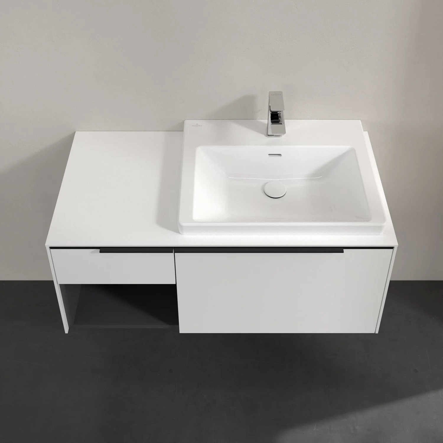 Biała umywalka z góry, Villeroy & Boch