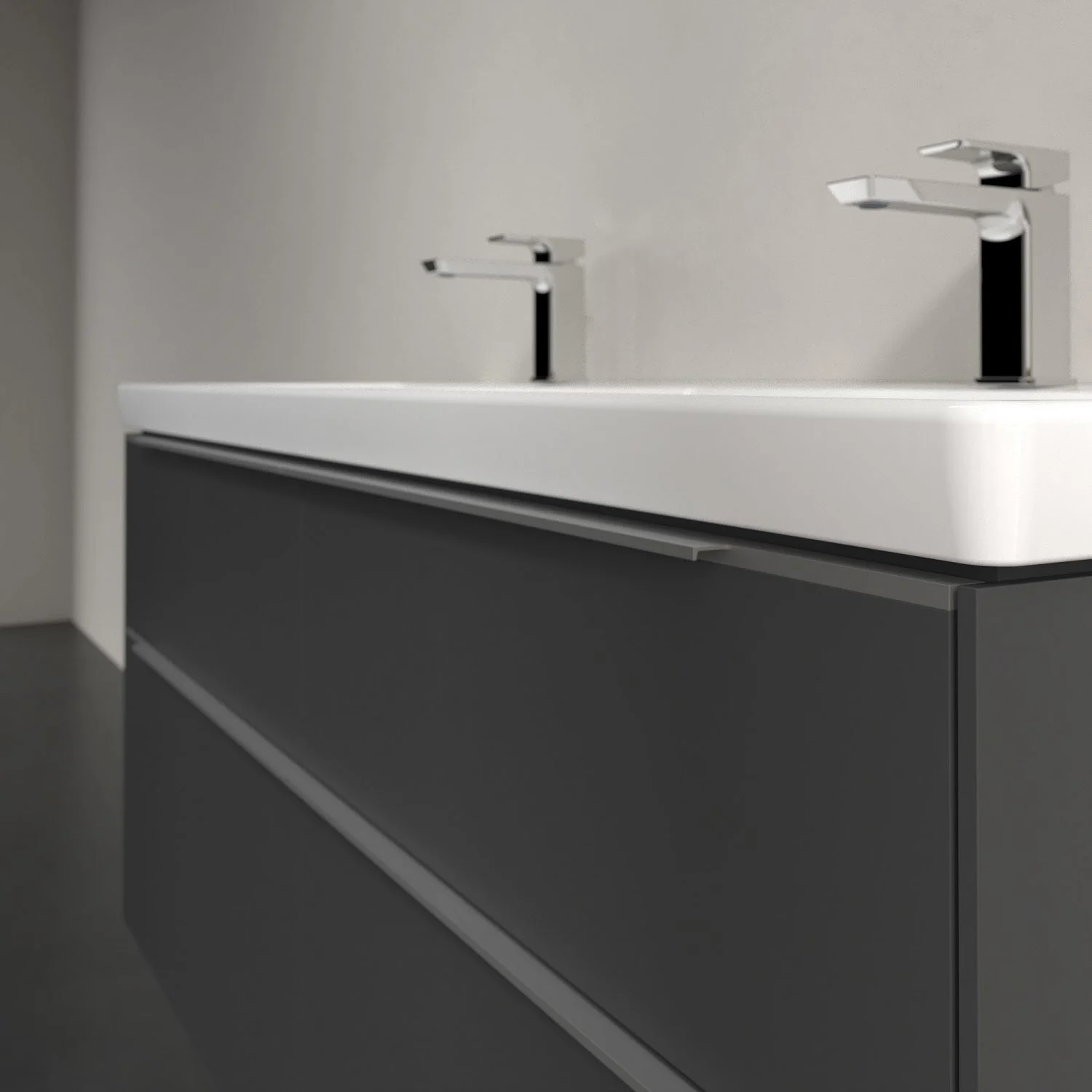 Villeroy & Boch Subway 3.0 Waschtischunterschrank 127,2 cm, 4 Auszüge, ohne LED-Beleuchtung, für Doppel-Waschtisch Bild 6