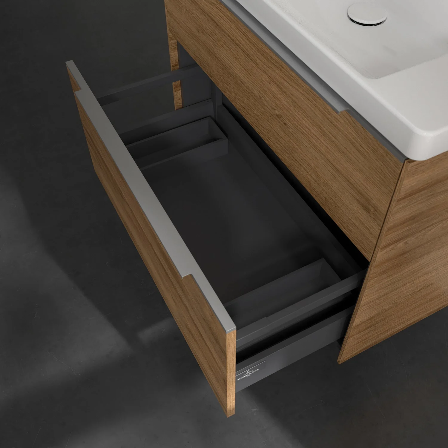 Villeroy & Boch Subway 3.0 Waschtischunterschrank 77,2 cm, 2 Auszüge, ohne LED-Beleuchtung Bild 7