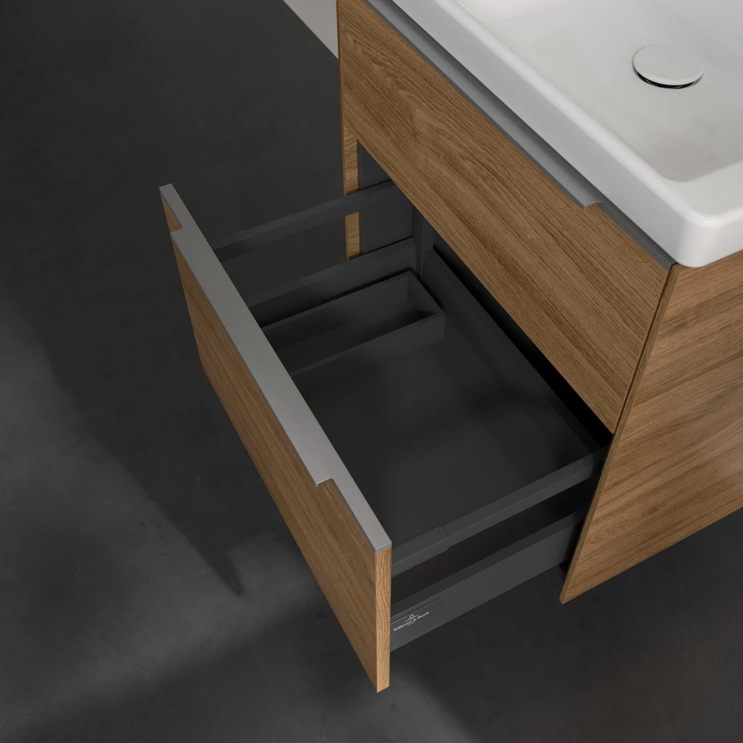 Villeroy & Boch Subway 3.0 Waschtischunterschrank 57,2 cm, 2 Auszüge, ohne LED-Beleuchtung Bild 7