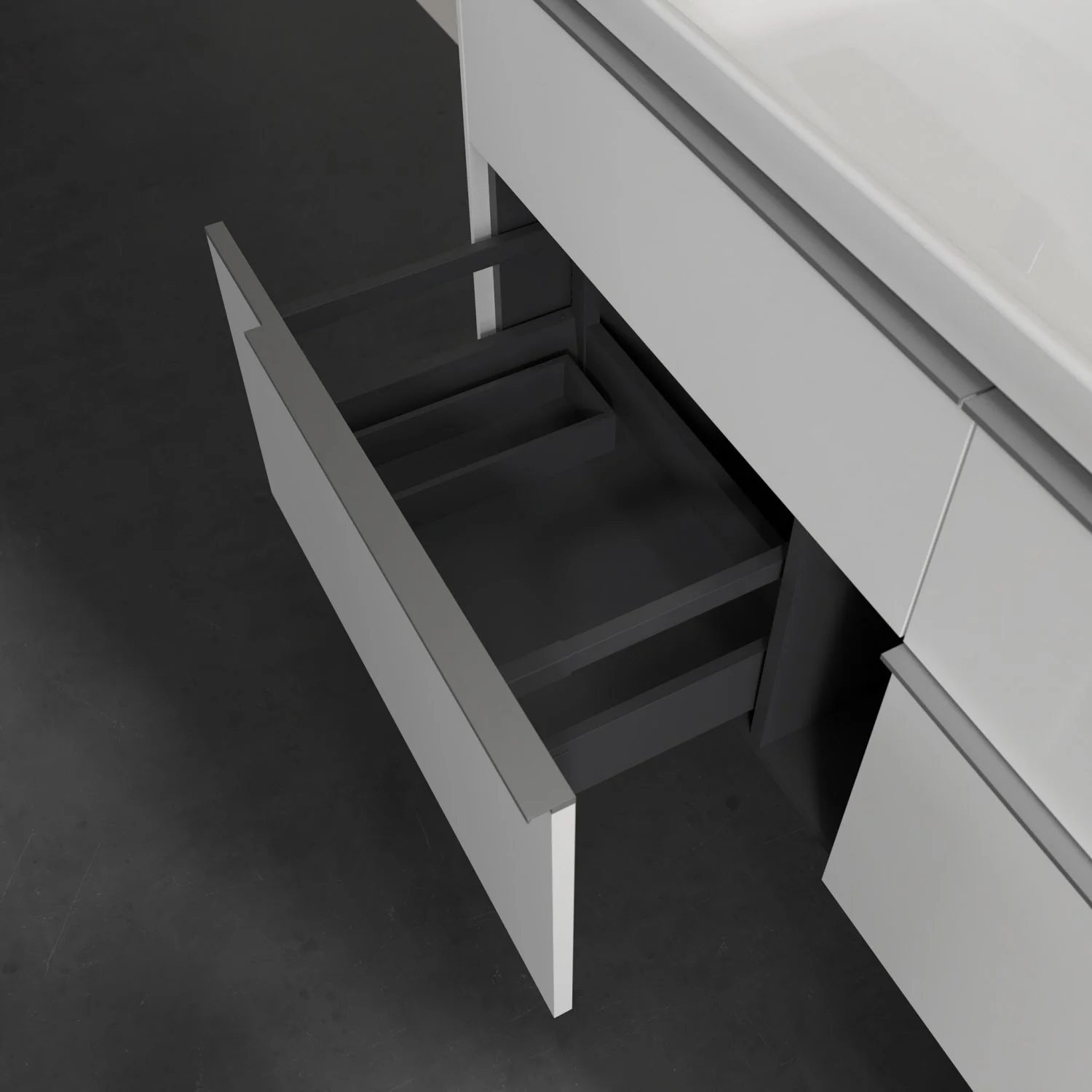 Villeroy & Boch Subway 3.0 Waschtischunterschrank 127,2 cm, 4 Auszüge, ohne LED-Beleuchtung Bild 7