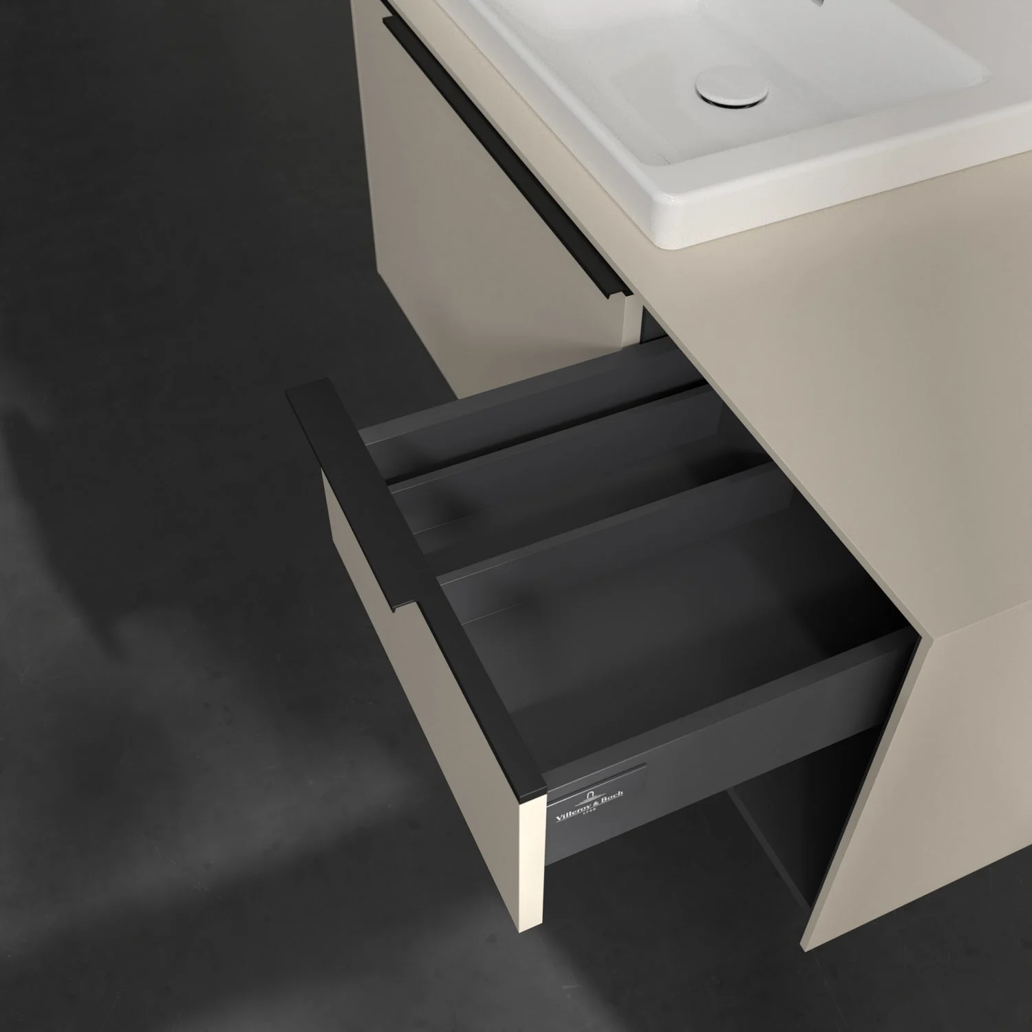 Villeroy & Boch Subway 3.0 Waschtischunterschrank 100,1 cm, 2 Auszüge und Regal rechts, ohne LED-Beleuchtung Bild 8