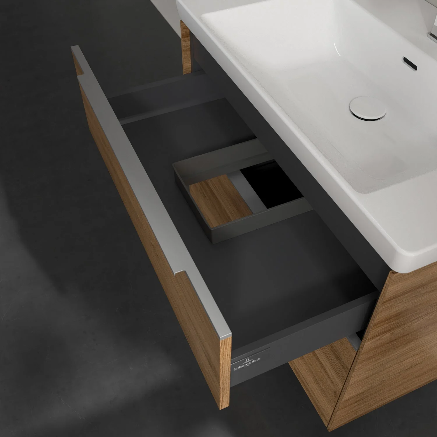 Villeroy & Boch Subway 3.0 Waschtischunterschrank 77,2 cm, 2 Auszüge, ohne LED-Beleuchtung Bild 8
