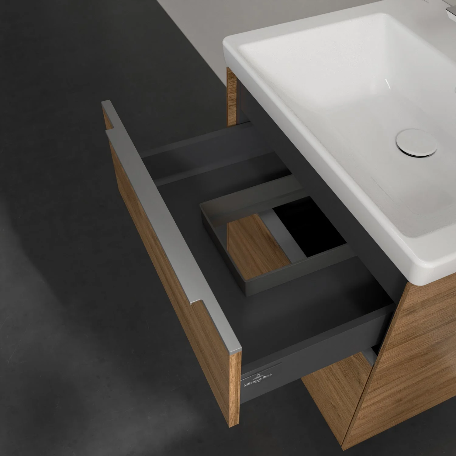 Villeroy & Boch Subway 3.0 Waschtischunterschrank 57,2 cm, 2 Auszüge, ohne LED-Beleuchtung Bild 8