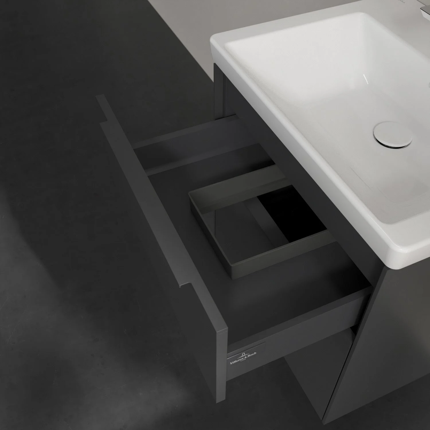 Villeroy & Boch Subway 3.0 Waschtischunterschrank 57,2 cm, 2 Auszüge, ohne LED-Beleuchtung Bild 8