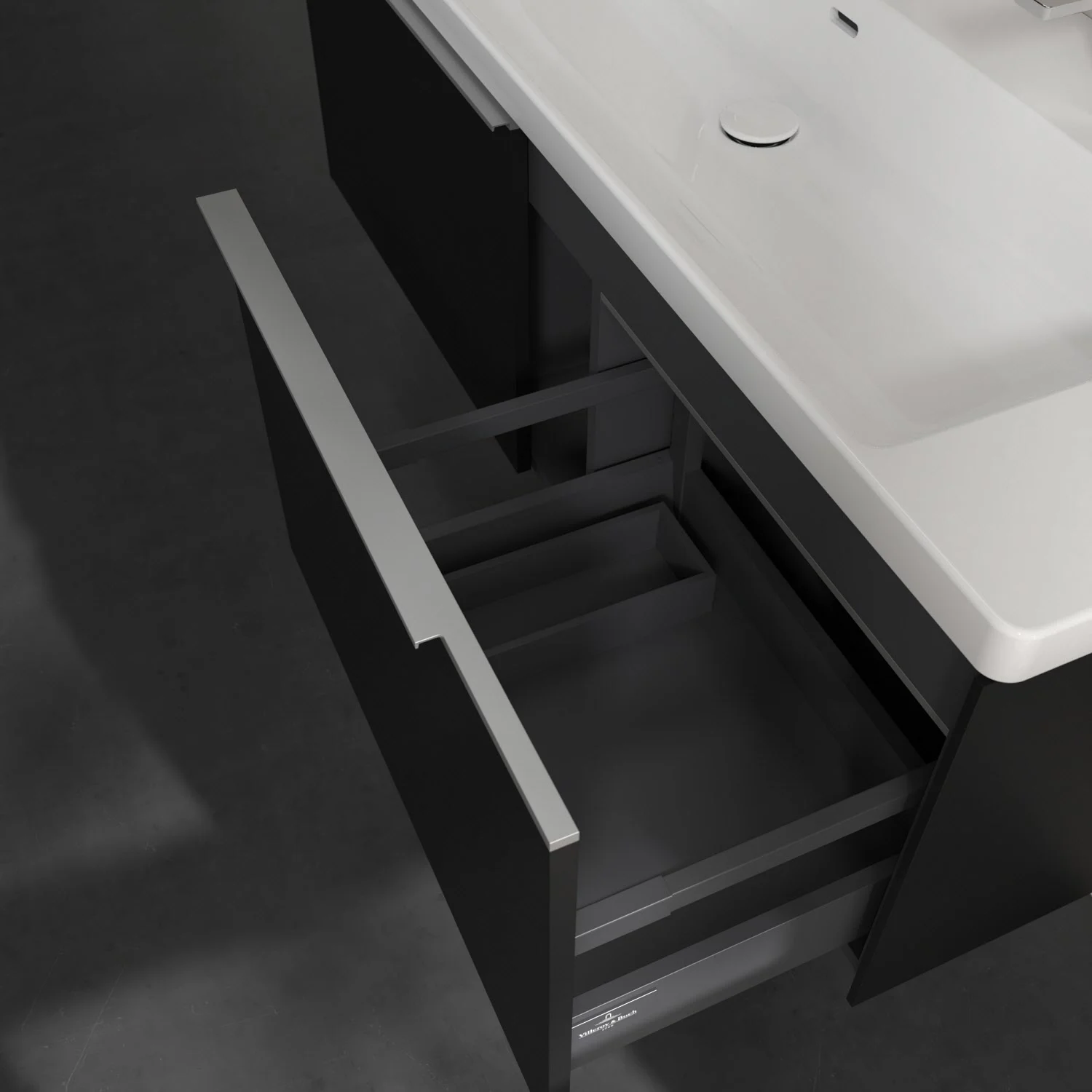 Villeroy & Boch Subway 3.0 Waschtischunterschrank 127,2 cm, 2 Auszüge, mit LED-Beleuchtung Bild 8