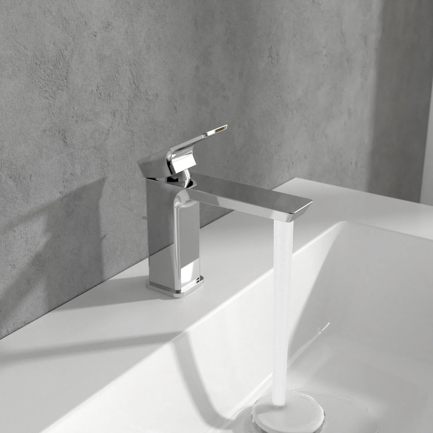 Chromowana bateria z bieżącą wodą, Villeroy & Boch