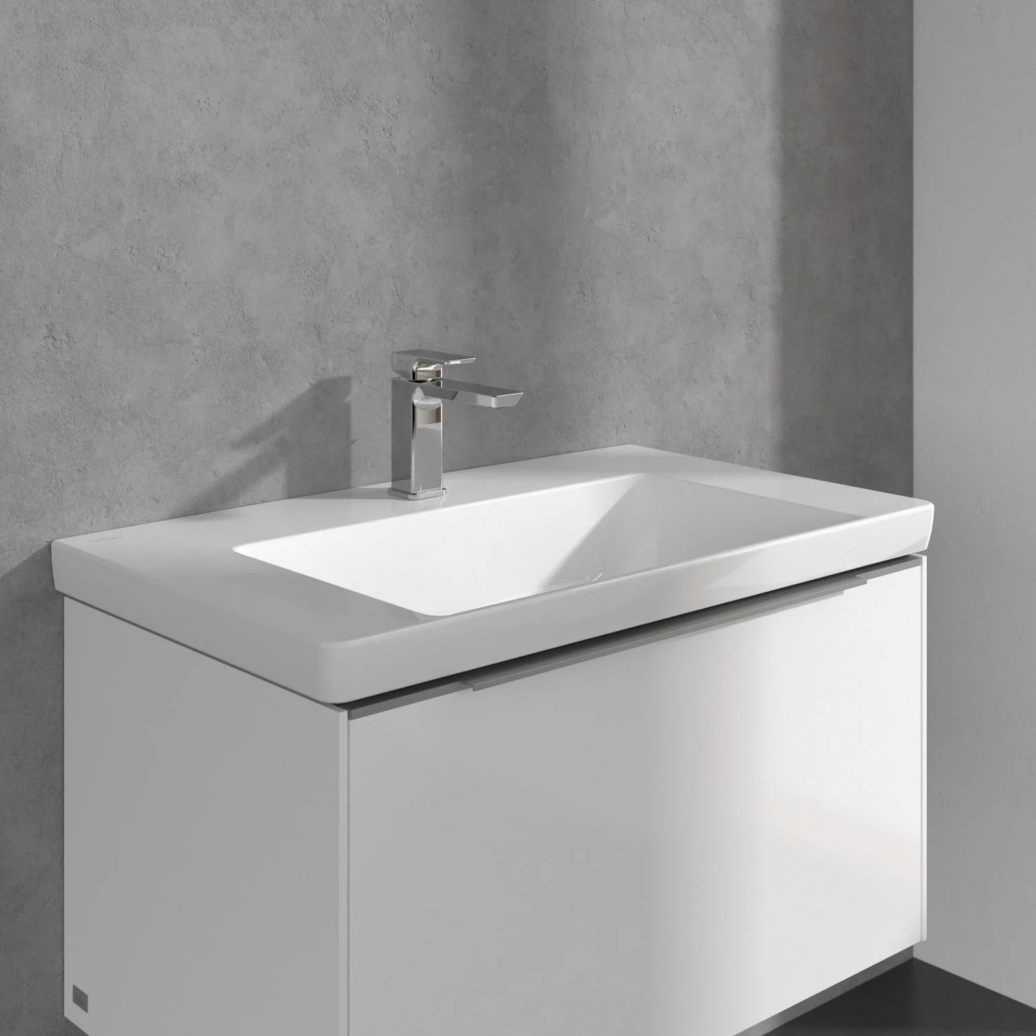 Umywalka z chromowaną baterią, Villeroy & Boch
