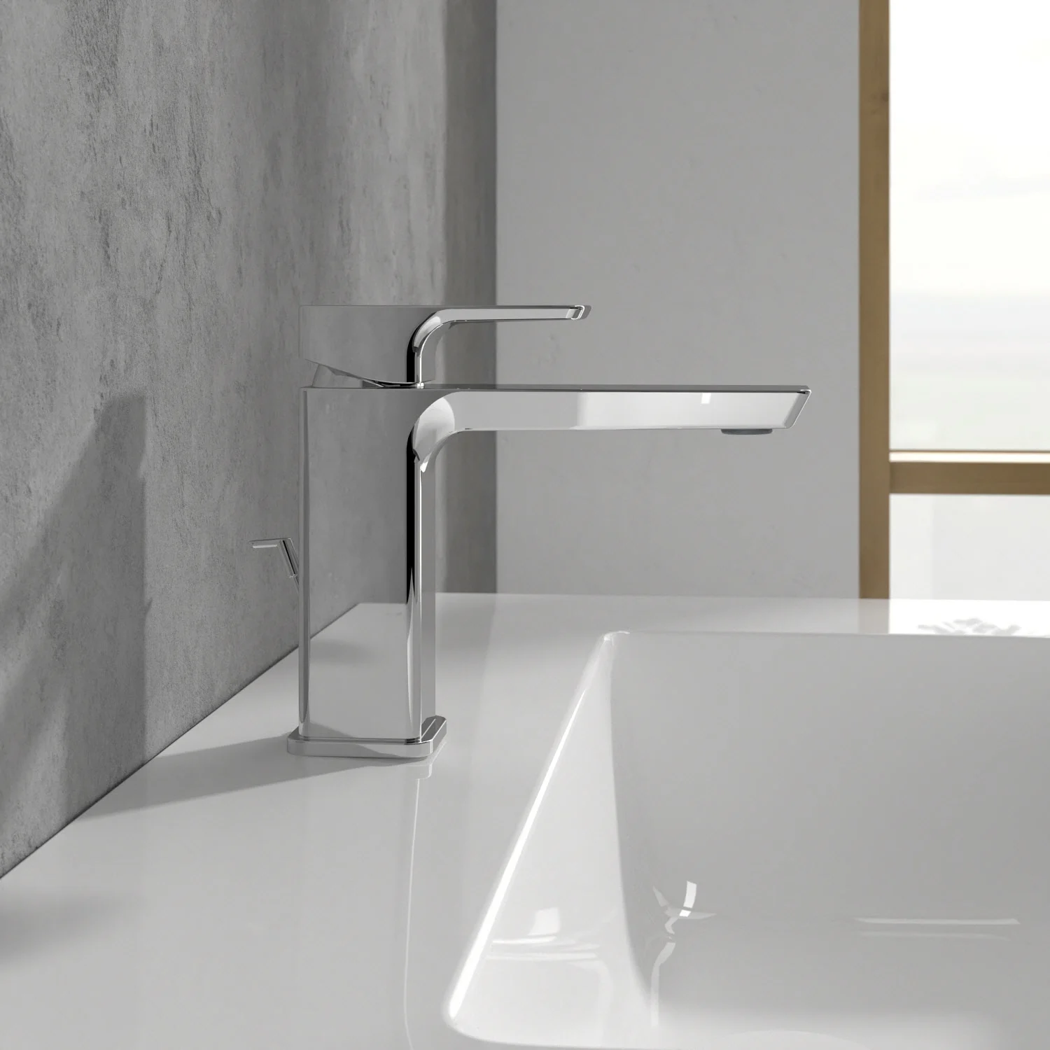 Chromowana bateria na umywalce, Villeroy & Boch