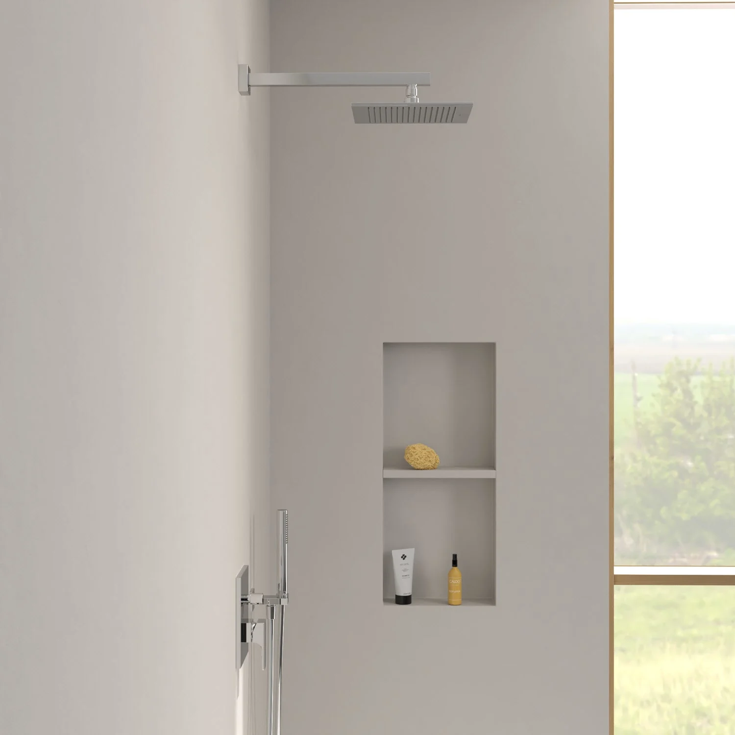 Villeroy & Boch Taro Regenbrausearm für Wandmontage eckig Bild 3