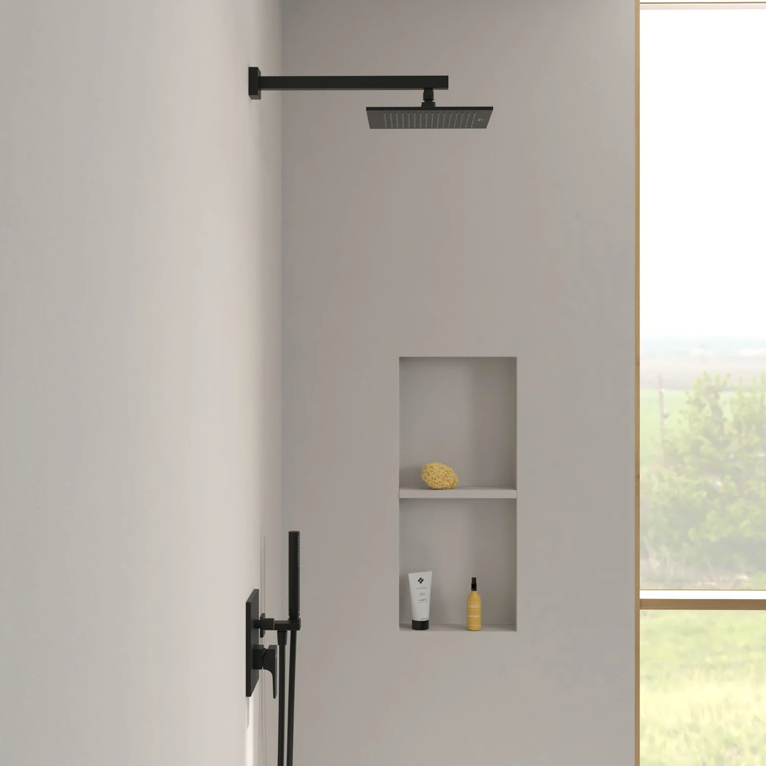 Villeroy & Boch Taro Regenbrausearm für Wandmontage eckig Bild 3