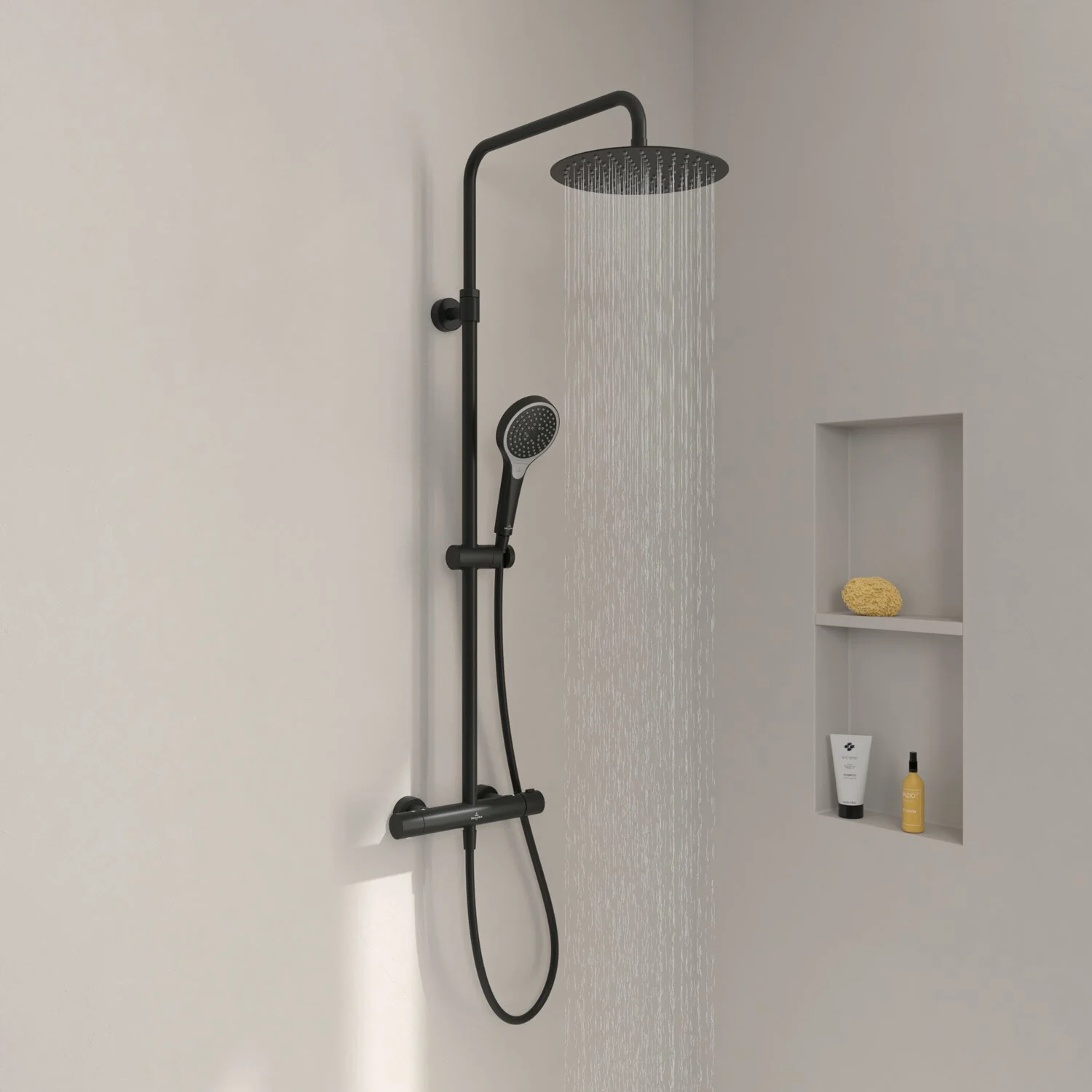 Villeroy & Boch Taro Duschsystem mit 3 Funktionen für Wandmontage Bild 7