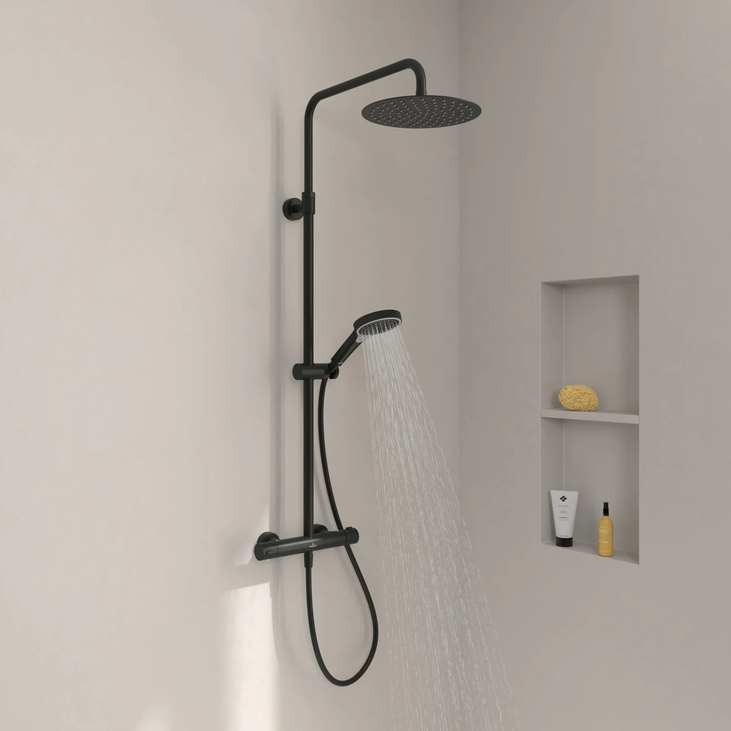 Villeroy & Boch Taro Duschsystem mit 3 Funktionen für Wandmontage Bild 8