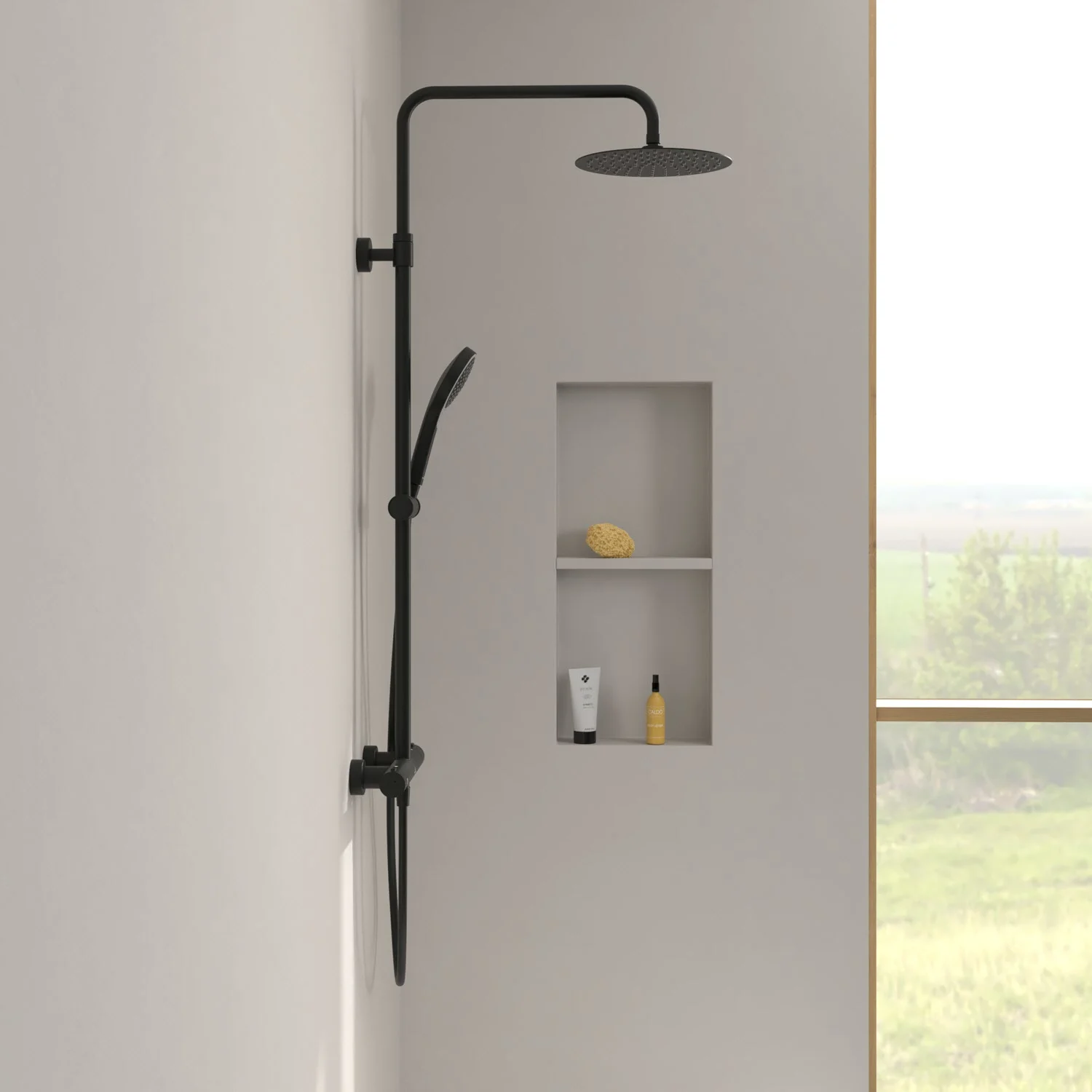 Villeroy & Boch Taro Duschsystem mit 3 Funktionen für Wandmontage Bild 9