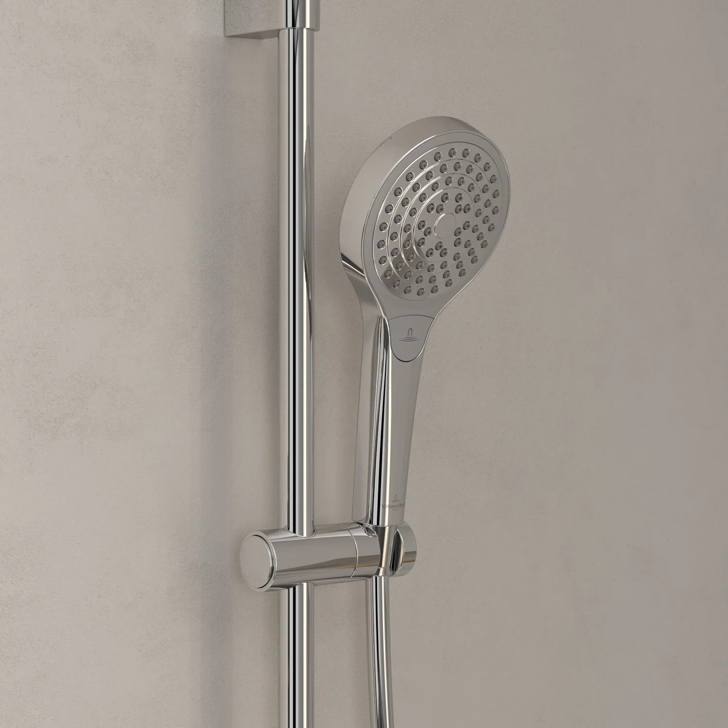 Villeroy & Boch Taro Duschgarnitur mit Brausestange, Handbrause und Aufputz-Duscharmatur Bild 4