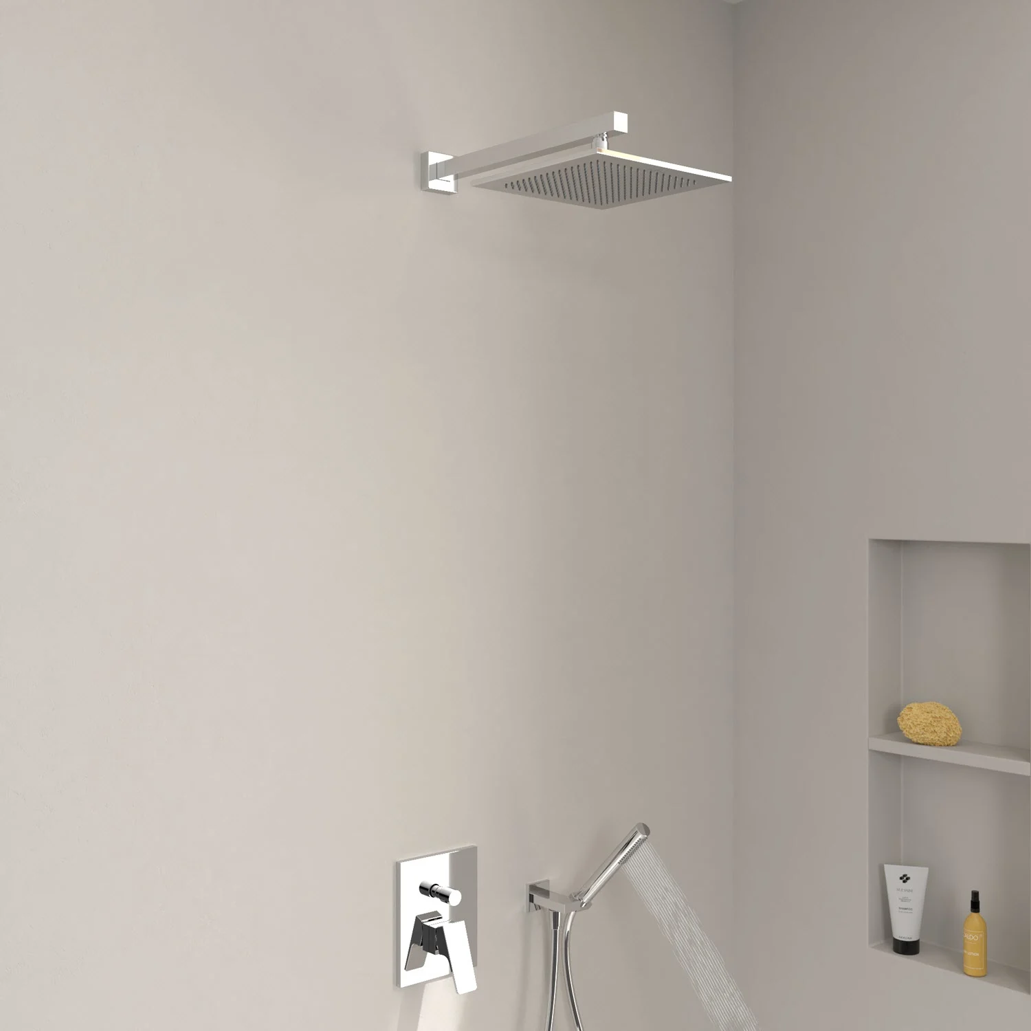 Villeroy & Boch Taro Duschsystem mit Brausehalter, Stabhandbrause und UP-Einhebel-Armatur Bild 8