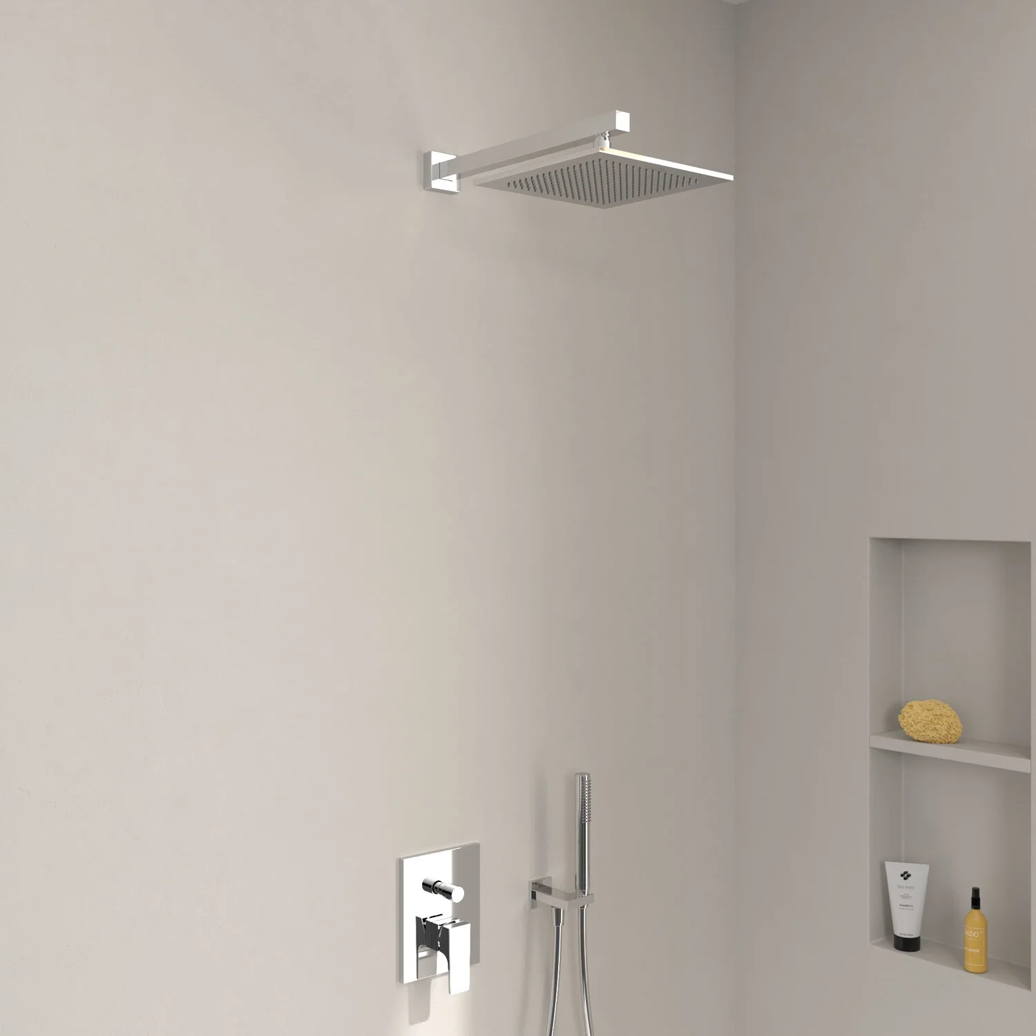 Villeroy & Boch Taro Duschsystem mit Brausehalter, Stabhandbrause und UP-Einhebel-Armatur Bild 11