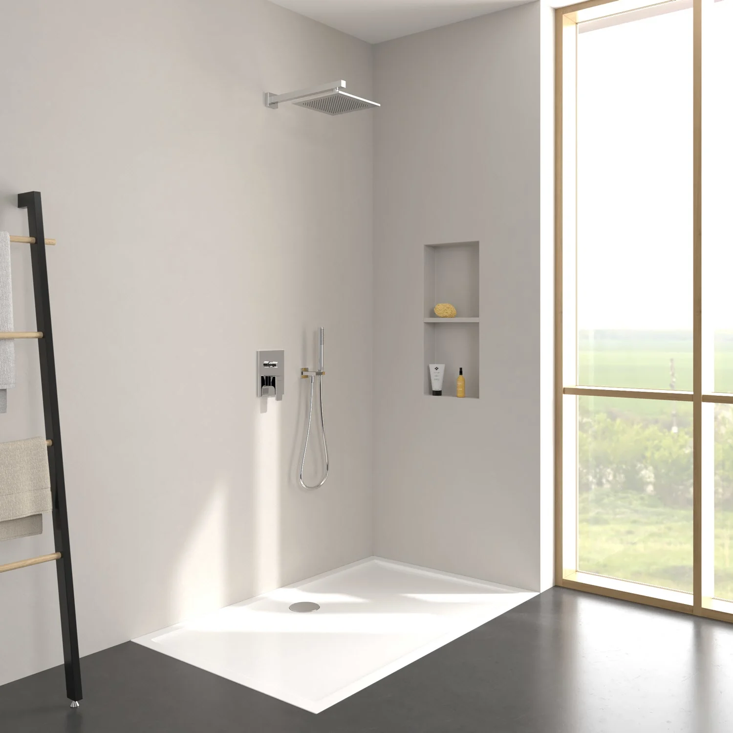 Villeroy & Boch Taro Duschsystem mit Brausehalter, Stabhandbrause und UP-Einhebel-Armatur Bild 12