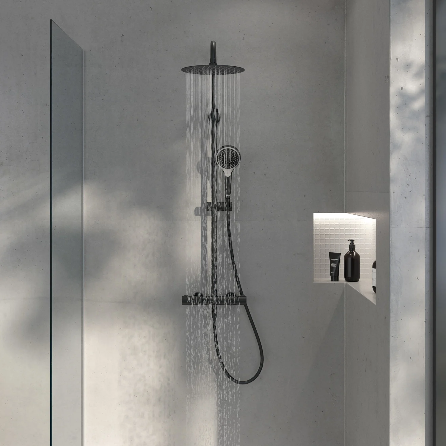 Villeroy & Boch Taro Duschsystem mit 3 Funktionen für Wandmontage Bild 11