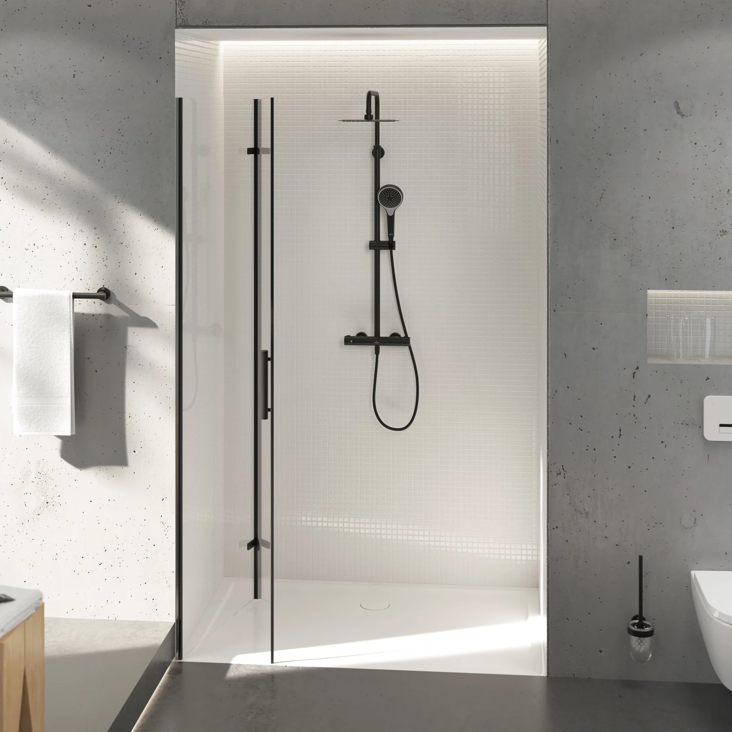 Villeroy & Boch Taro Duschsystem mit 3 Funktionen für Wandmontage Bild 13