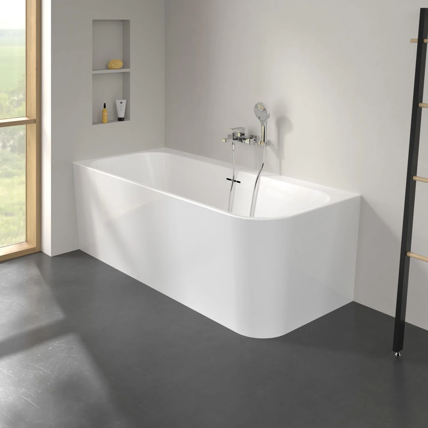 Villeroy & Boch Taro Vorwand-Badewanne 170 x 75 cm für Eckeinbau links Bild 8