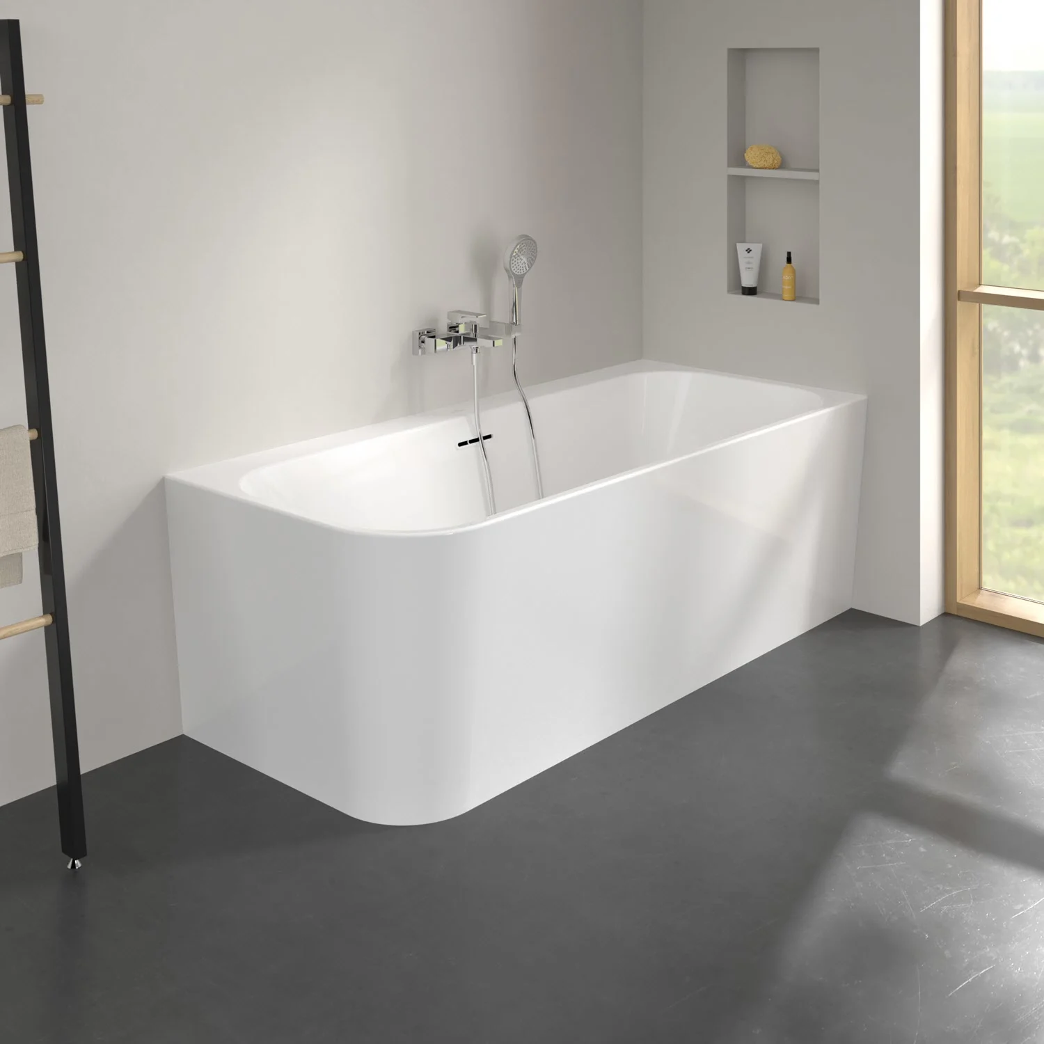 Villeroy & Boch Taro Vorwand-Badewanne 170 x 75 cm für Eckeinbau rechts Bild 8