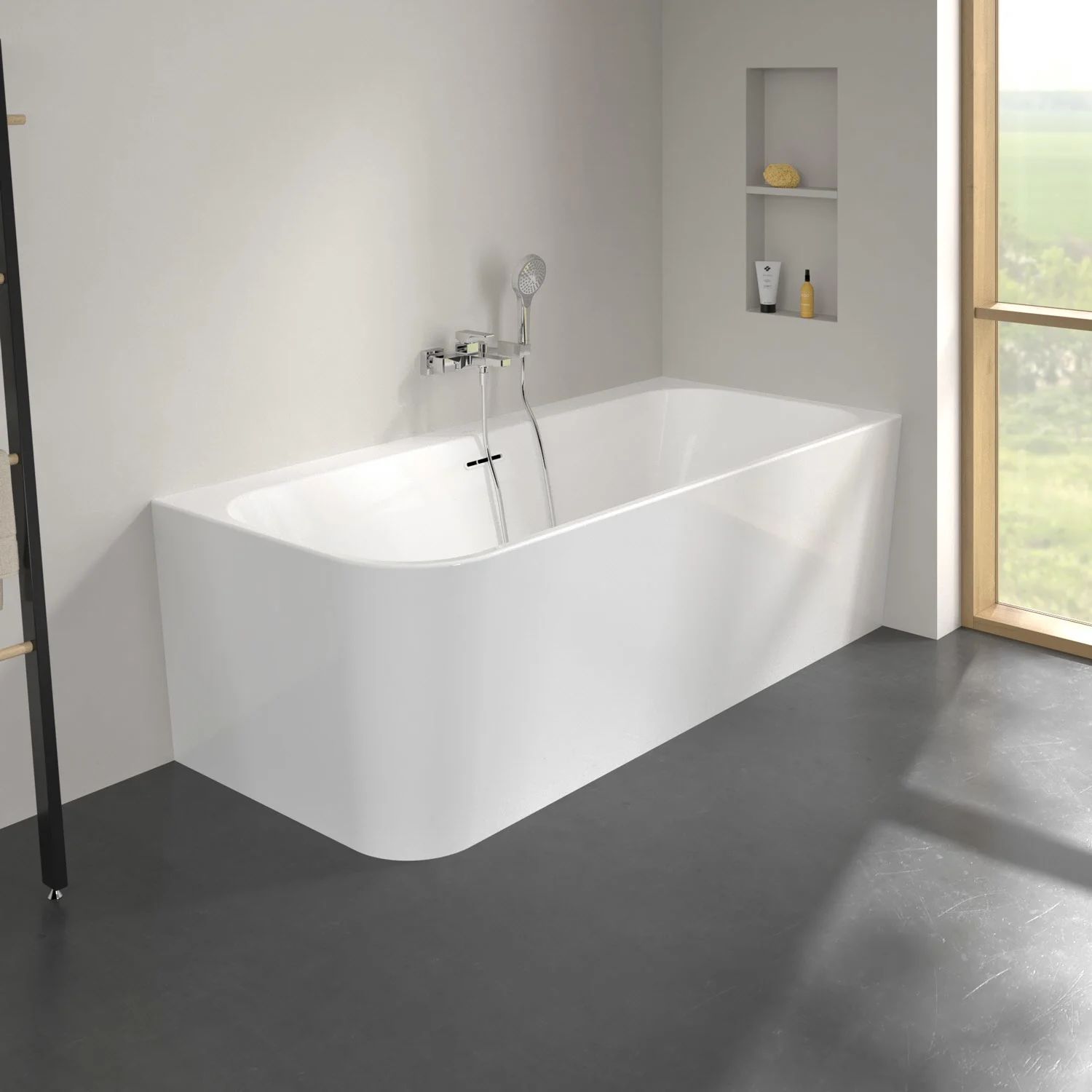 Villeroy & Boch Taro Vorwand-Badewanne 180 x 80 cm für Eckeinbau rechts Bild 8