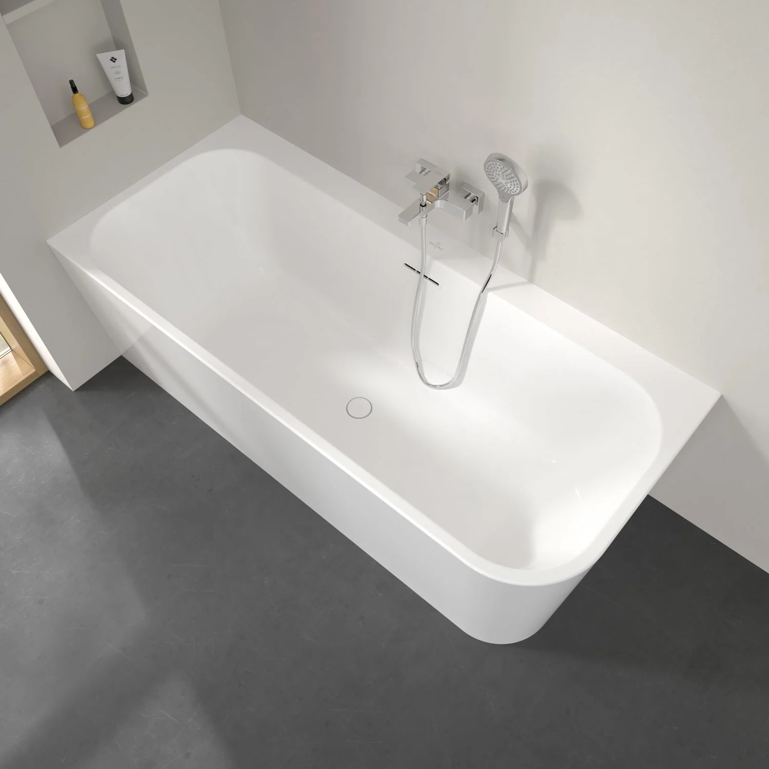Villeroy & Boch Taro Vorwand-Badewanne 170 x 75 cm für Eckeinbau links