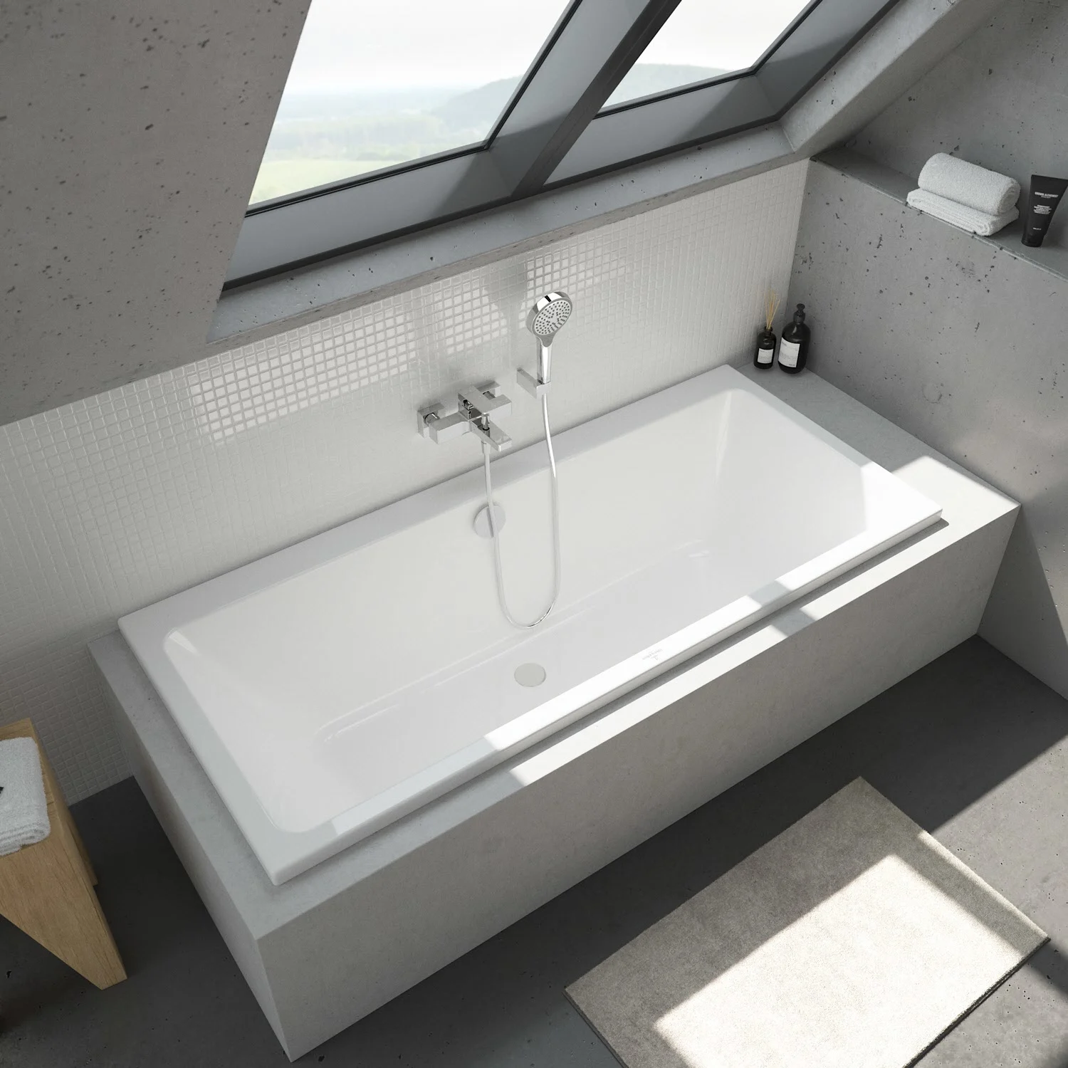 Villeroy & Boch Taro rechteckige Badewanne 170 x 75 cm Bild 10